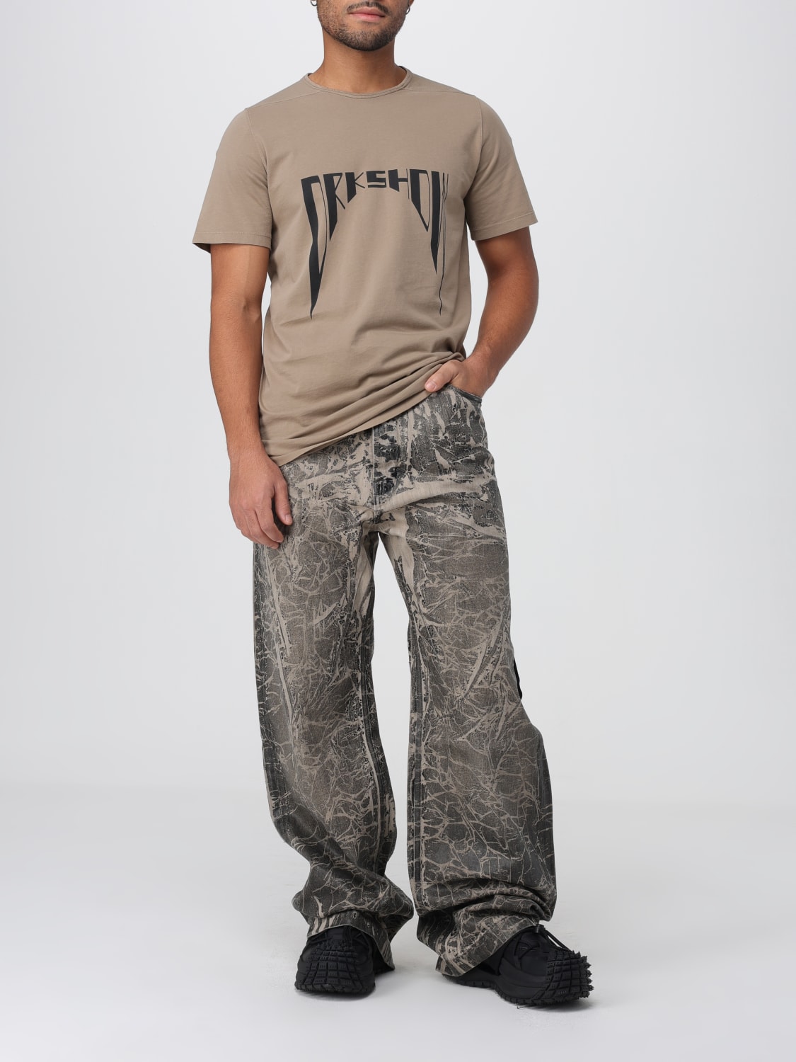 RICK OWENS DRKSHDW T-SHIRT: T-shirt men Rick Owens Drkshdw, Pearl - Img 2