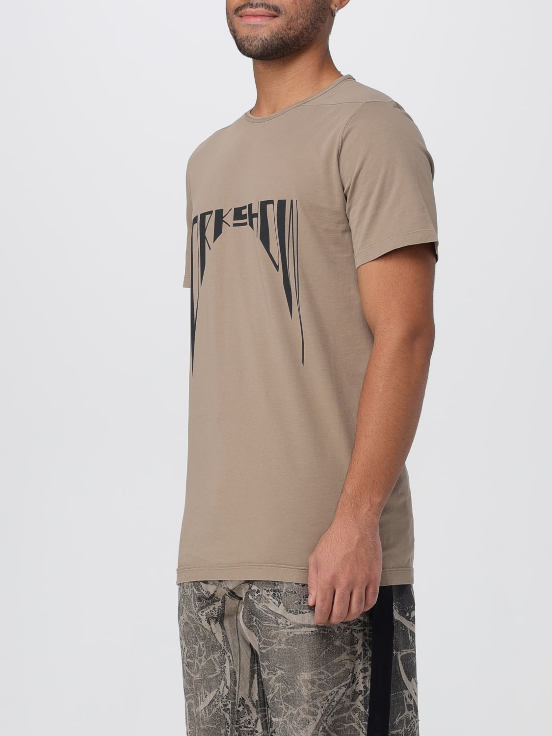 RICK OWENS DRKSHDW T-SHIRT: T-shirt men Rick Owens Drkshdw, Pearl - Img 4