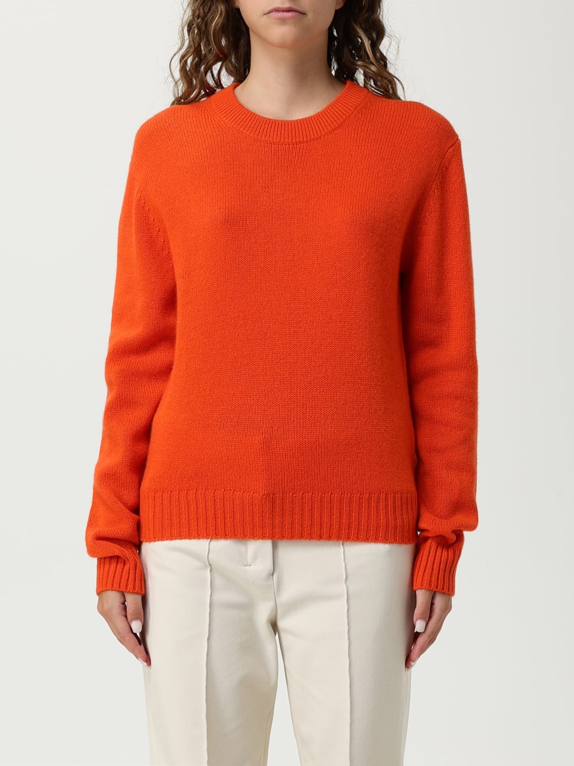 ALLUDE PULL: Sweat-shirt femme Allude, Orange - Img 1