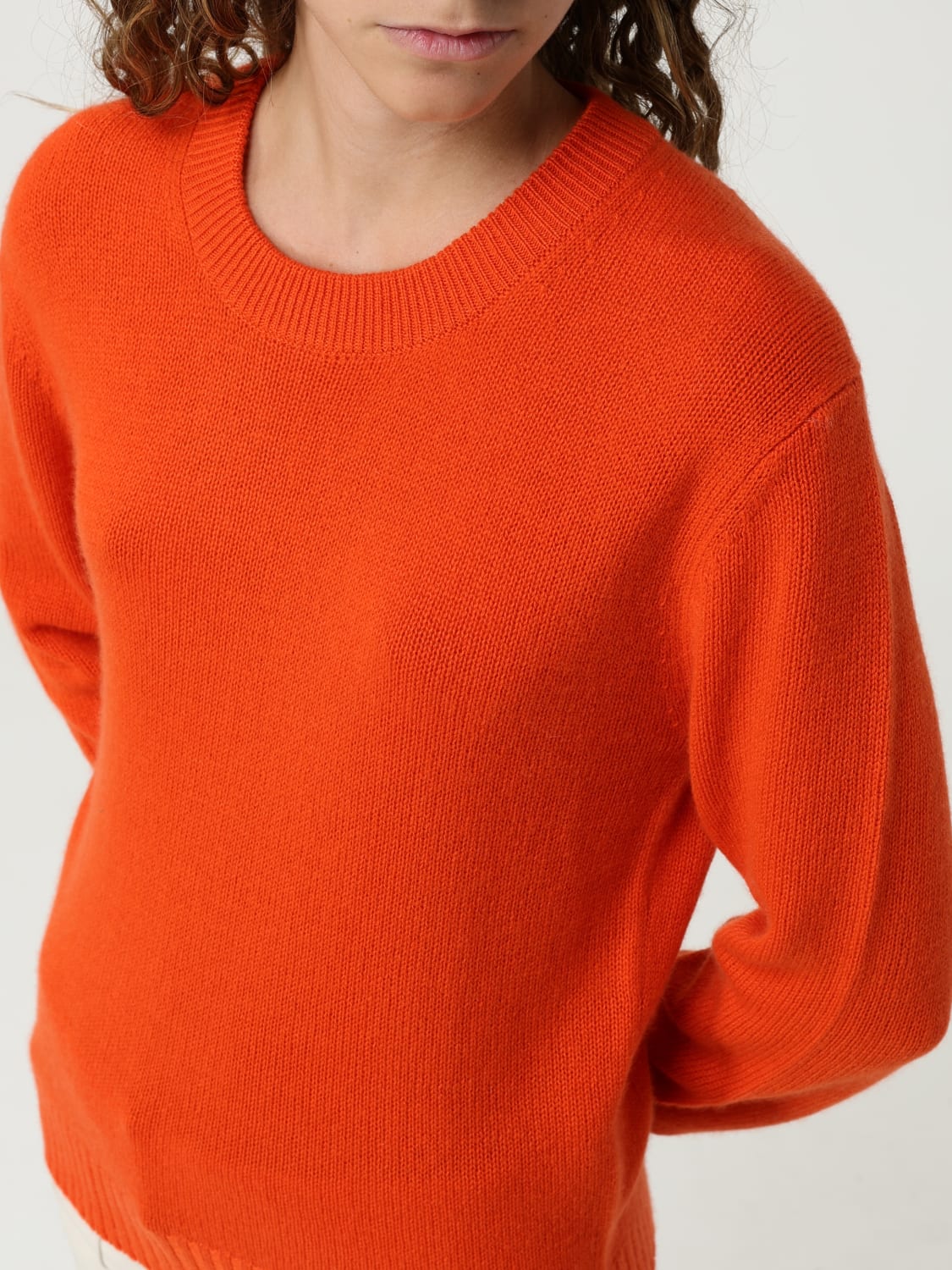 ALLUDE PULL: Sweat-shirt femme Allude, Orange - Img 3