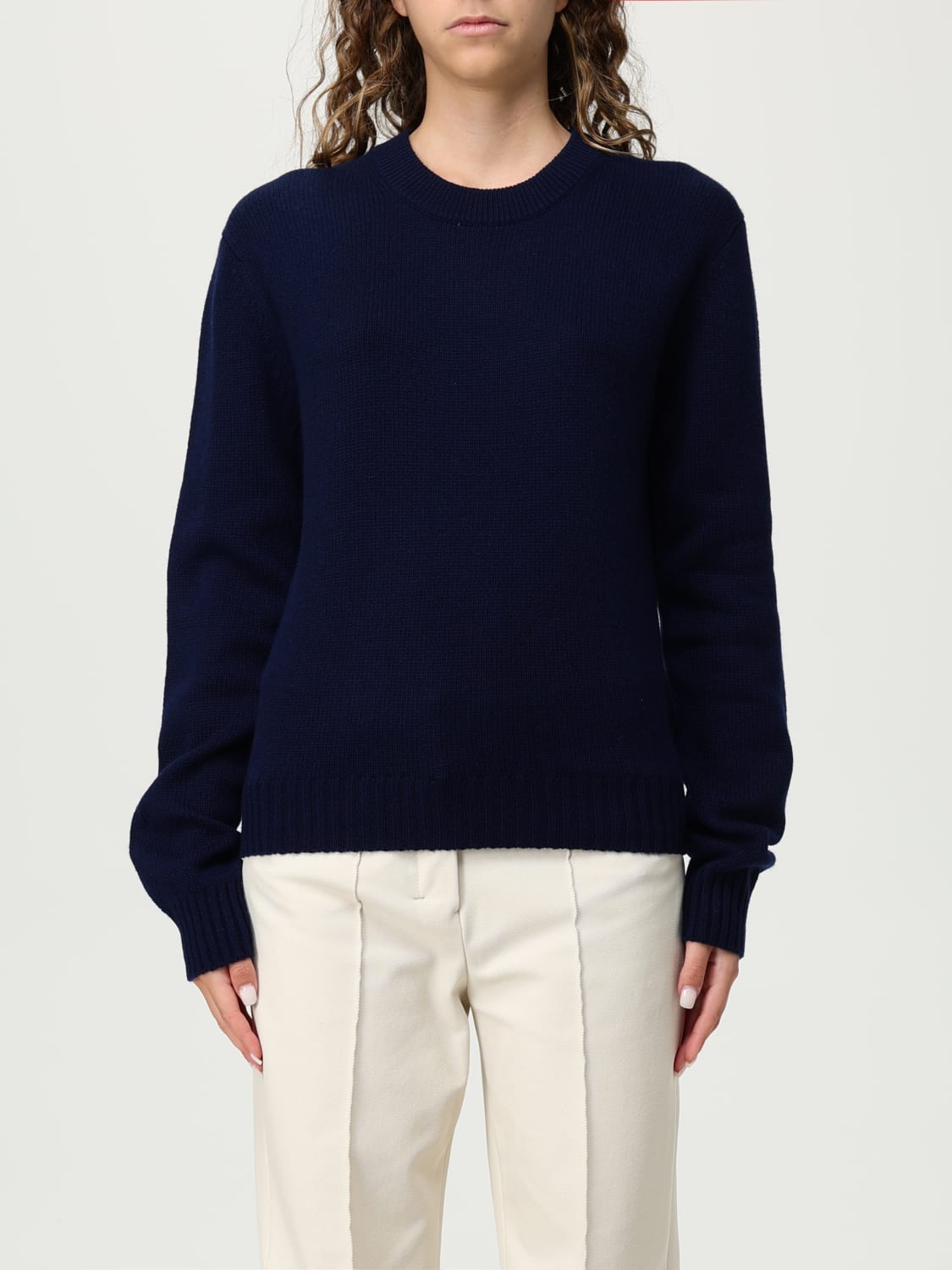 ALLUDE SWEATER: Sweatshirt woman Allude, Blue - Img 1