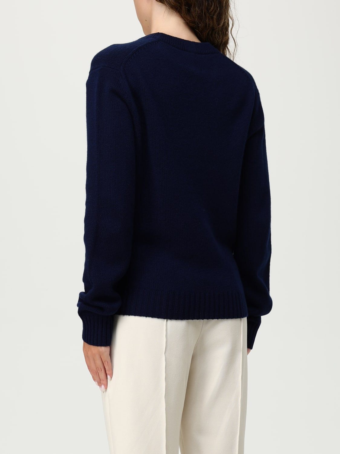 ALLUDE SWEATER: Sweatshirt woman Allude, Blue - Img 2