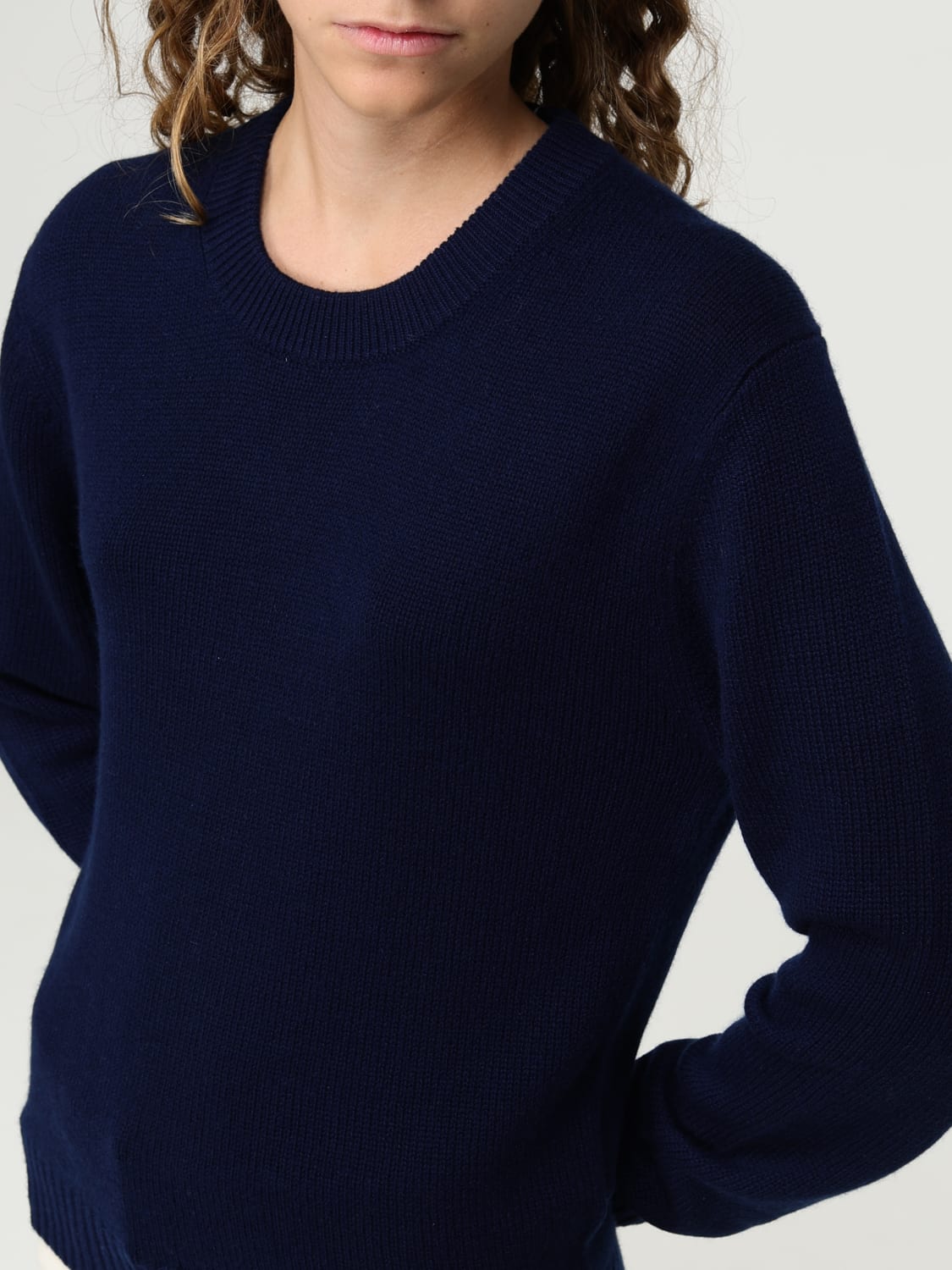 ALLUDE SWEATER: Sweatshirt woman Allude, Blue - Img 3