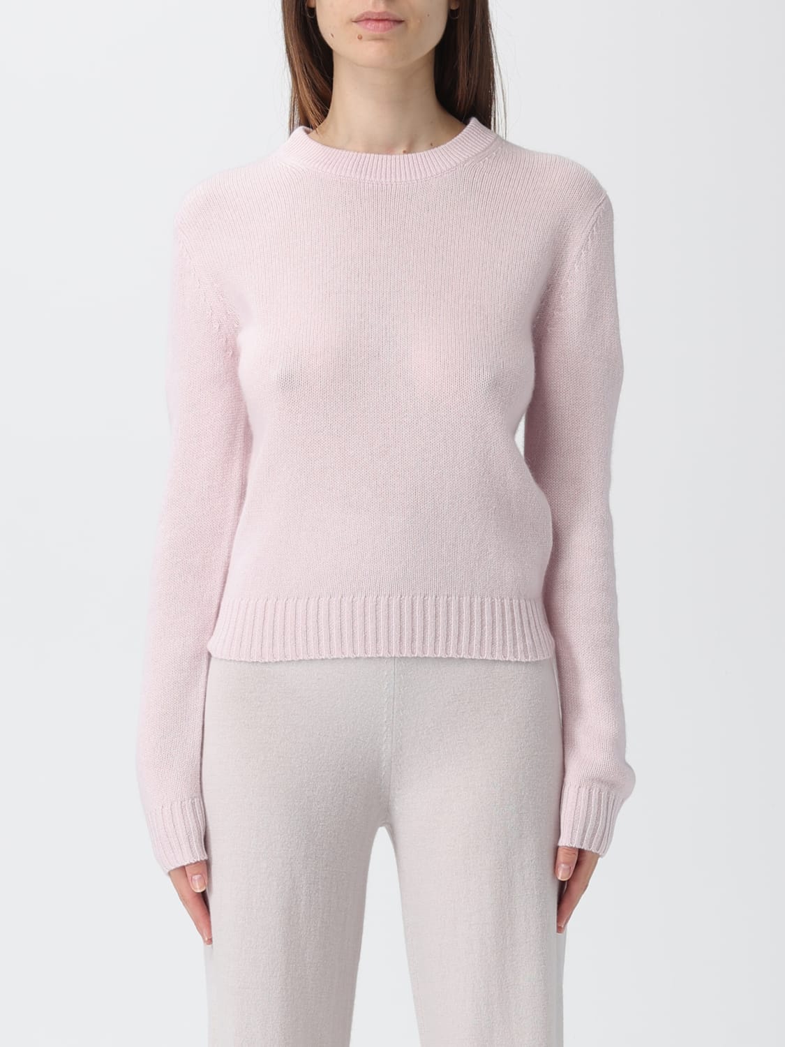 ALLUDE SWEATER: Sweatshirt woman Allude, Pink - Img 1