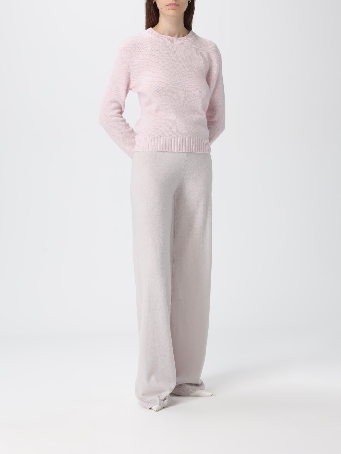 ALLUDE SWEATER: Sweatshirt woman Allude, Pink - Img 2