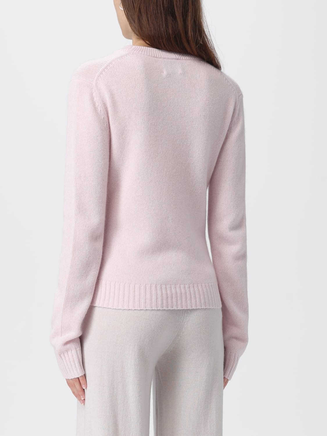 ALLUDE SWEATER: Sweatshirt woman Allude, Pink - Img 3