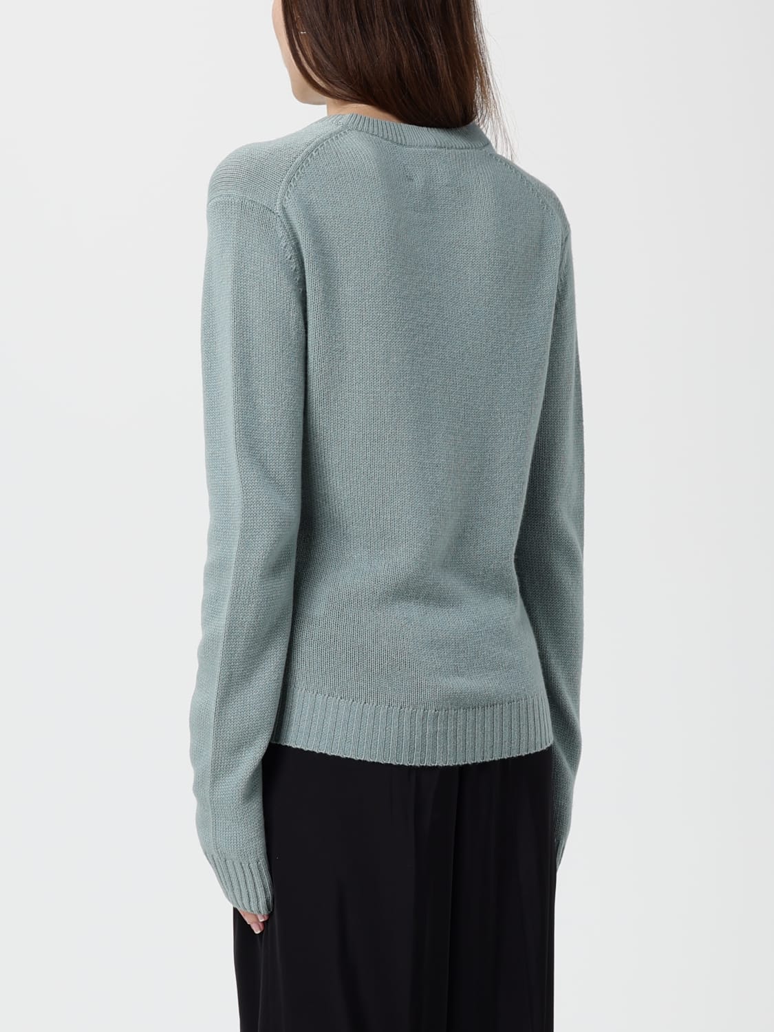 ALLUDE MAGLIA: Maglia in cashmere basic Allude, Acqua - Img 2