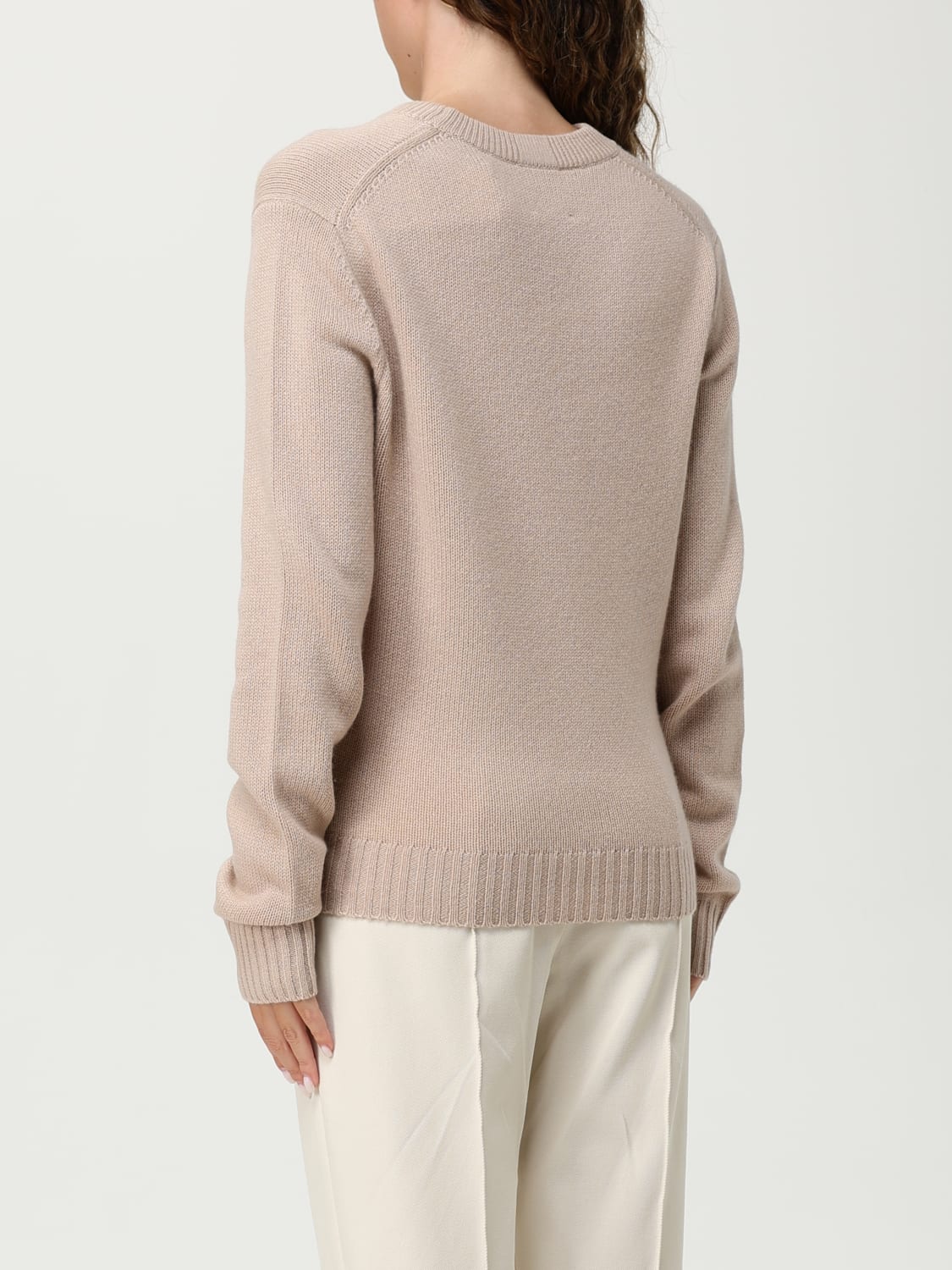 ALLUDE JUMPER: Sweatshirt woman Allude, Beige - Img 2