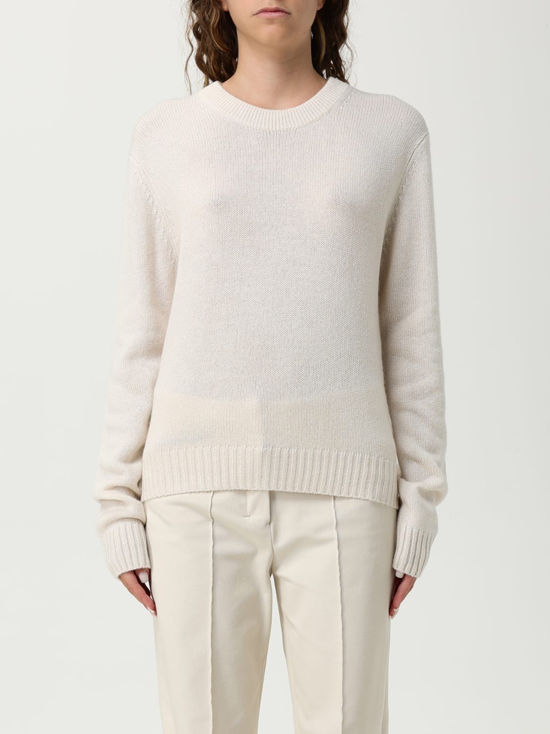 ALLUDE PULLOVER: Sweatshirt damen Allude, Yellow Cream - Img 1