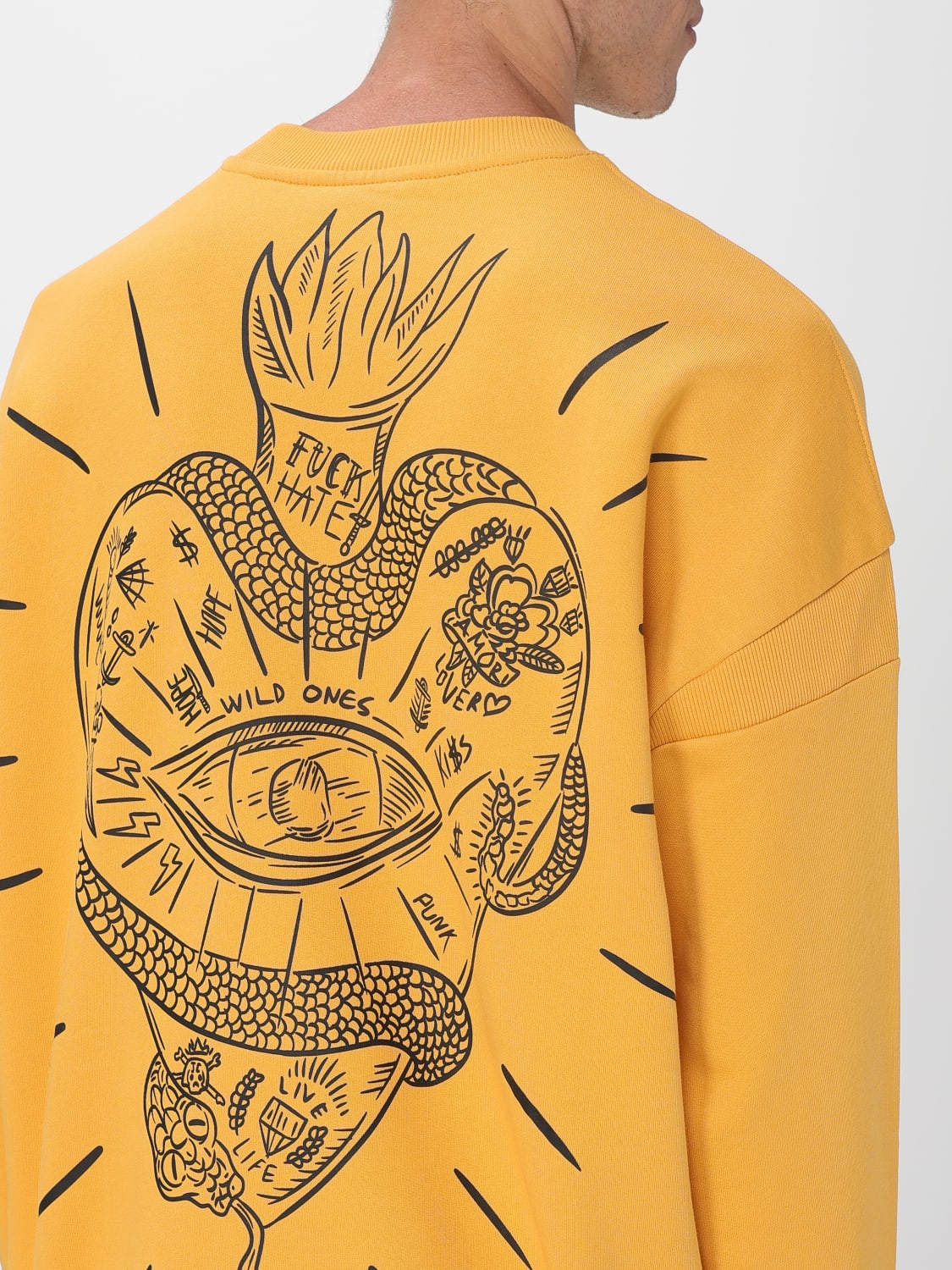 JUST CAVALLI SWEATSHIRT: Sweater men Just Cavalli, Yellow - Img 3