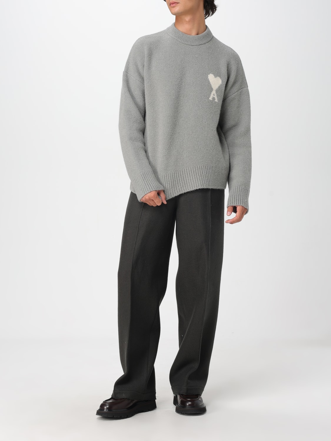 AMI PARIS PANTS: Pants men Ami Paris, Grey - Img 2