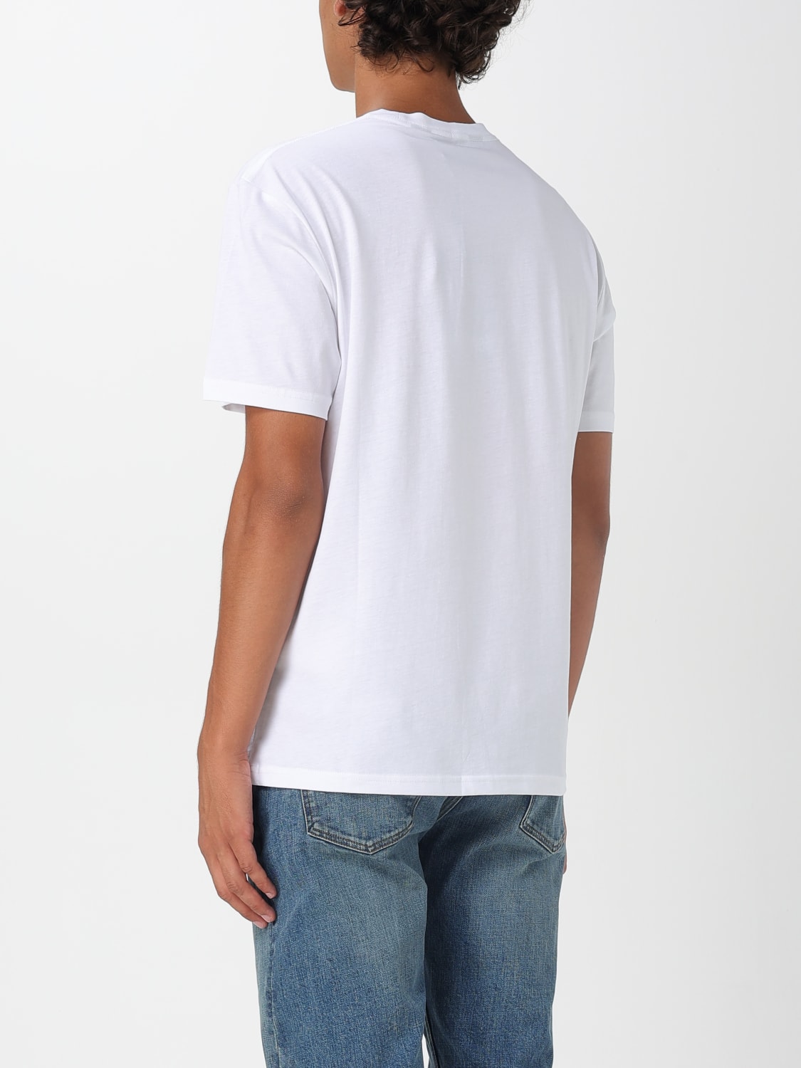 JUST CAVALLI T-SHIRT: T-shirt in cotone con stampa logo Just Cavalli, Bianco - Img 2