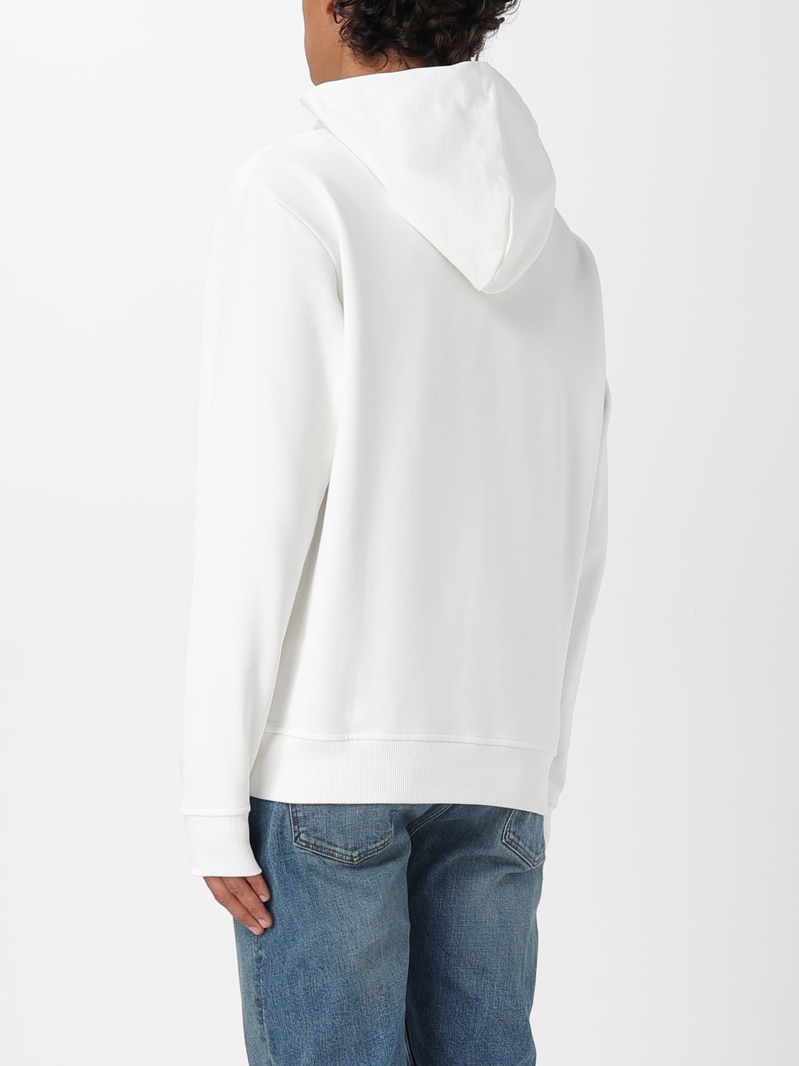 JUST CAVALLI FELPA: Felpa con cappuccio Just Cavalli in cotone con logo , Bianco - Img 2