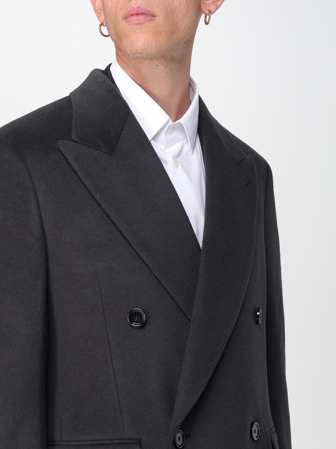 LARDINI コート: コート メンズ Lardini, ブルー - Img 4