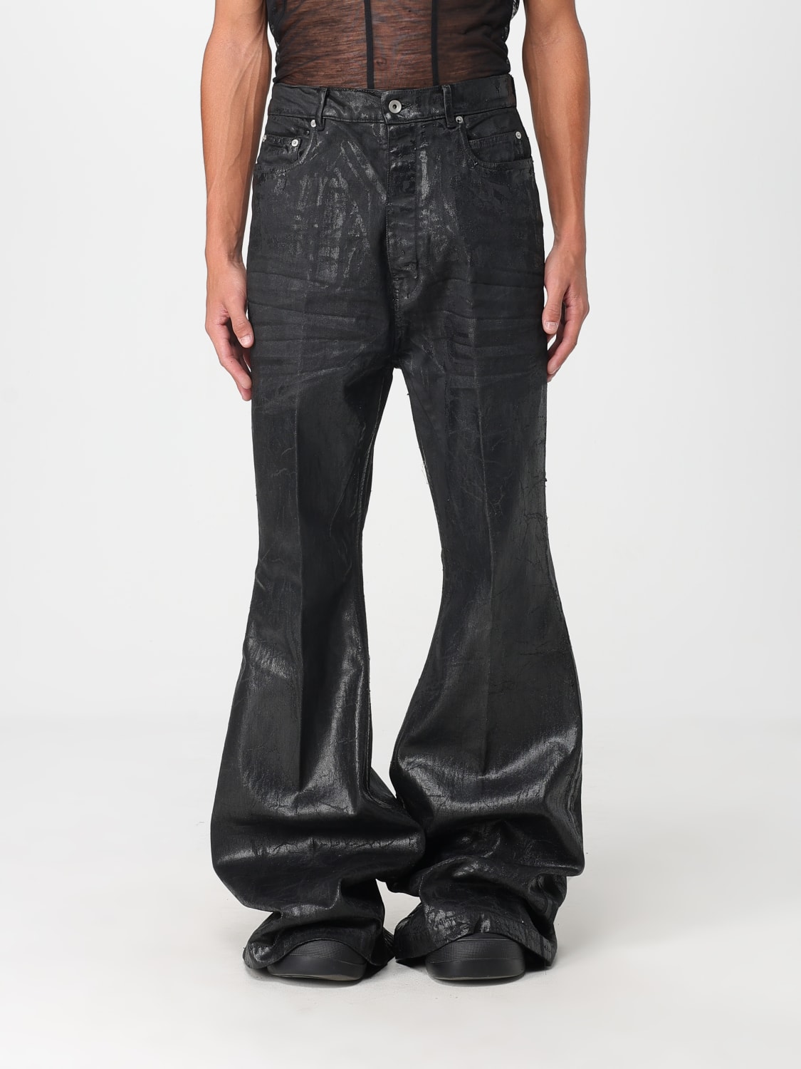 RICK OWENS JEANS: Jeans men Rick Owens, Black - Img 1