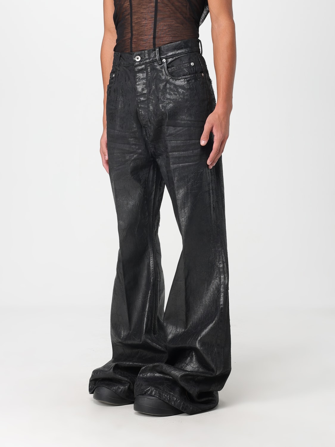 RICK OWENS JEANS: Jeans men Rick Owens, Black - Img 4
