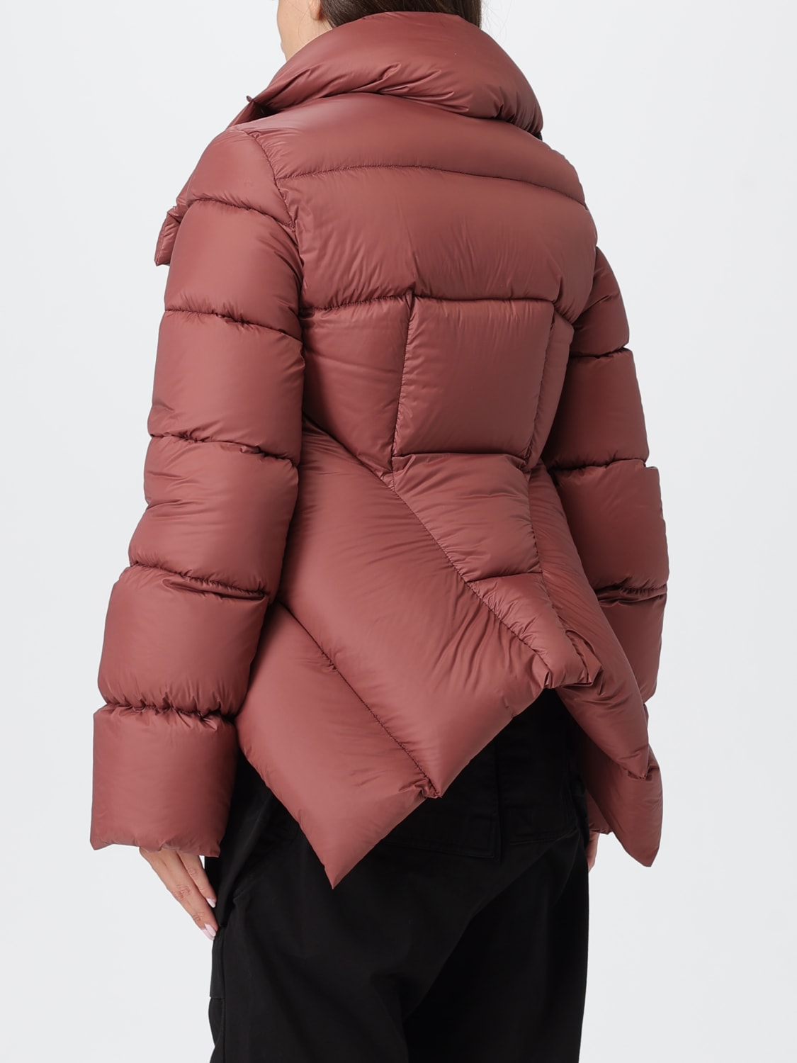 RICK OWENS GIACCA: Giubbotto Rick Owens in nylon imbottito , Rosa - Img 3