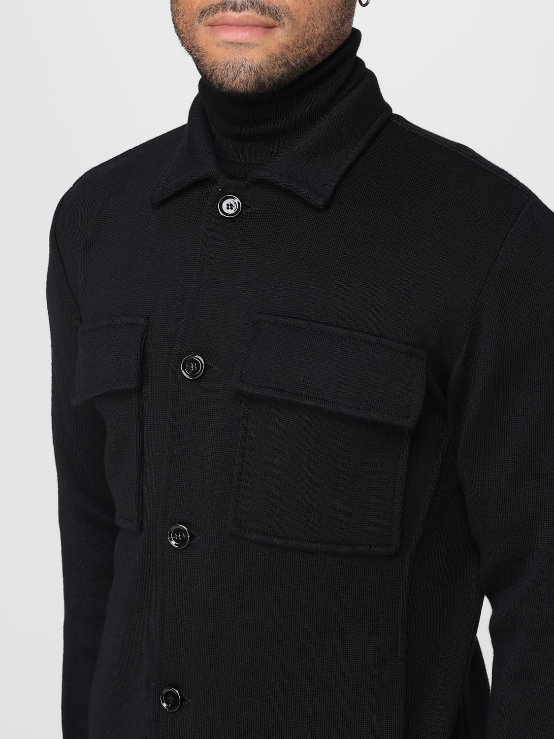 LARDINI 재킷: 블레이저 남성 Lardini, 블랙 - Img 4