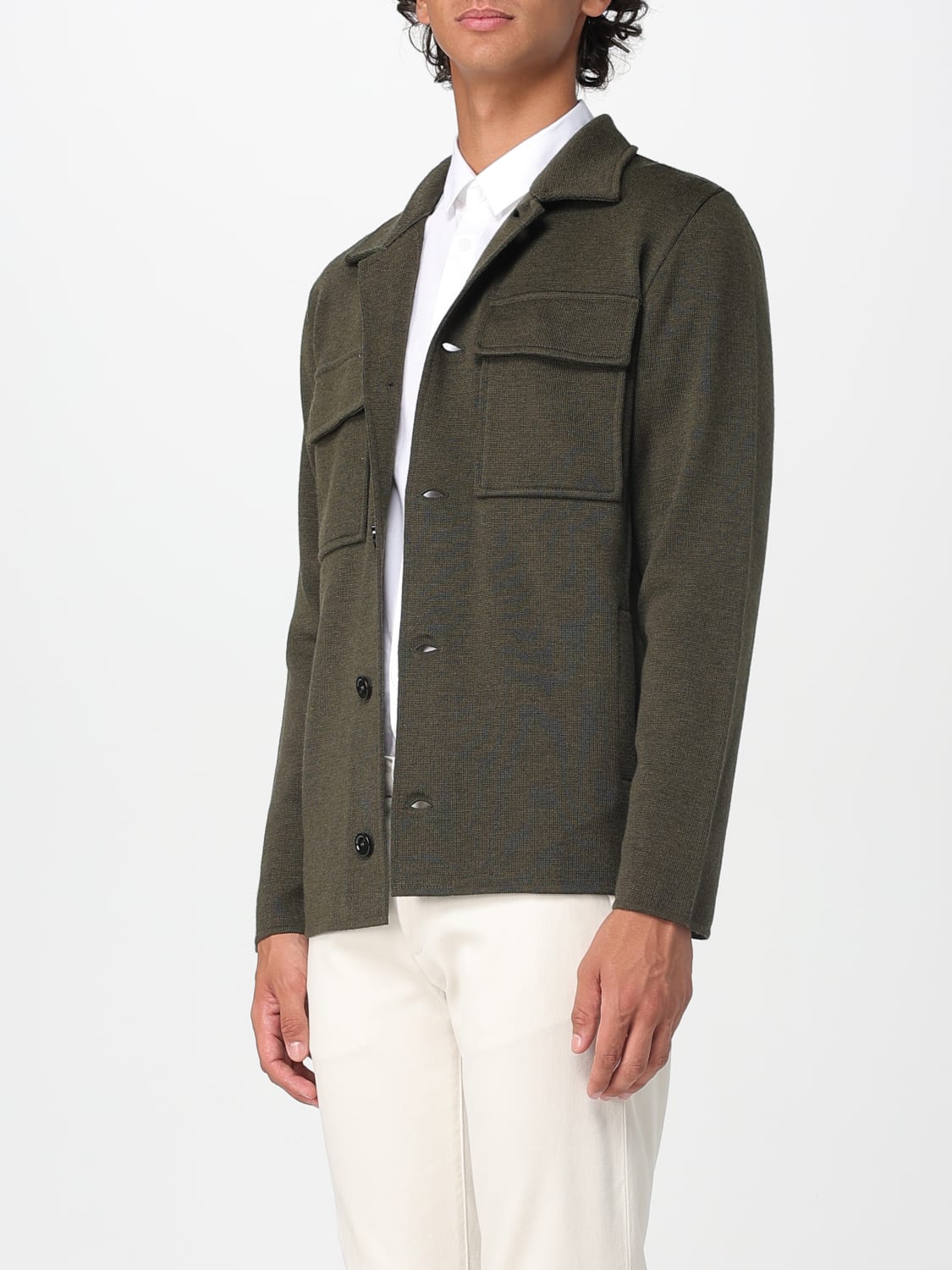 LARDINI JACKET: Blazer men Lardini, Green - Img 3