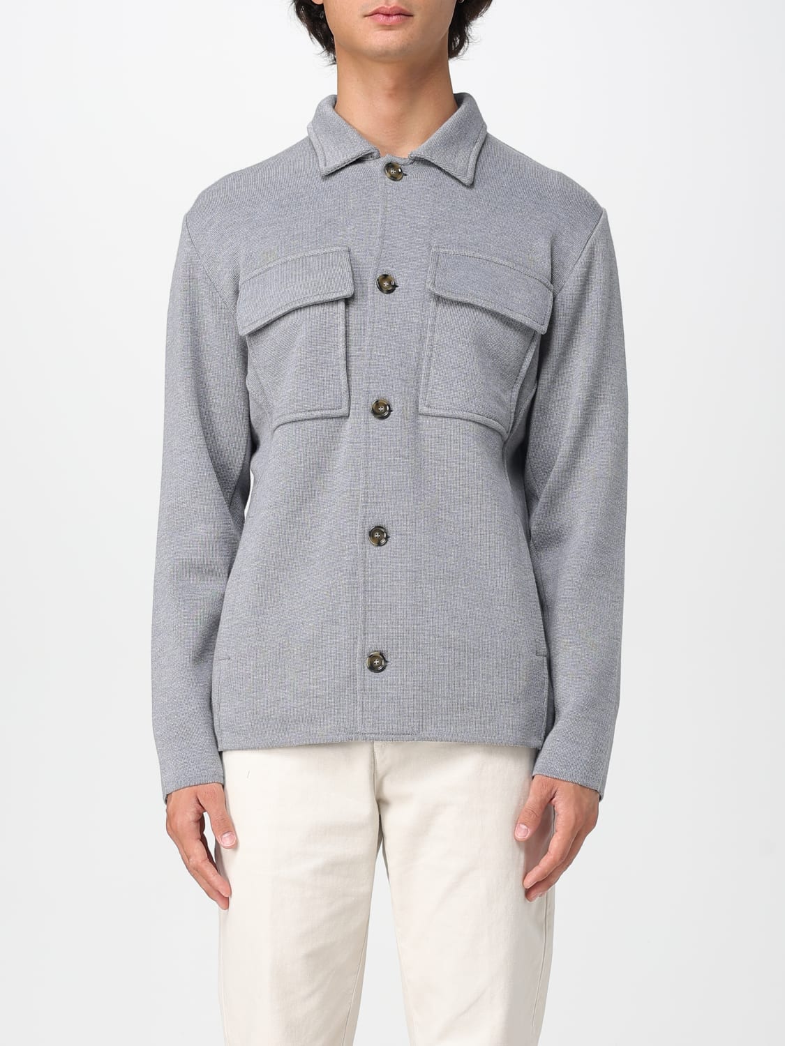 LARDINI JACKET: Blazer men Lardini, Grey - Img 1