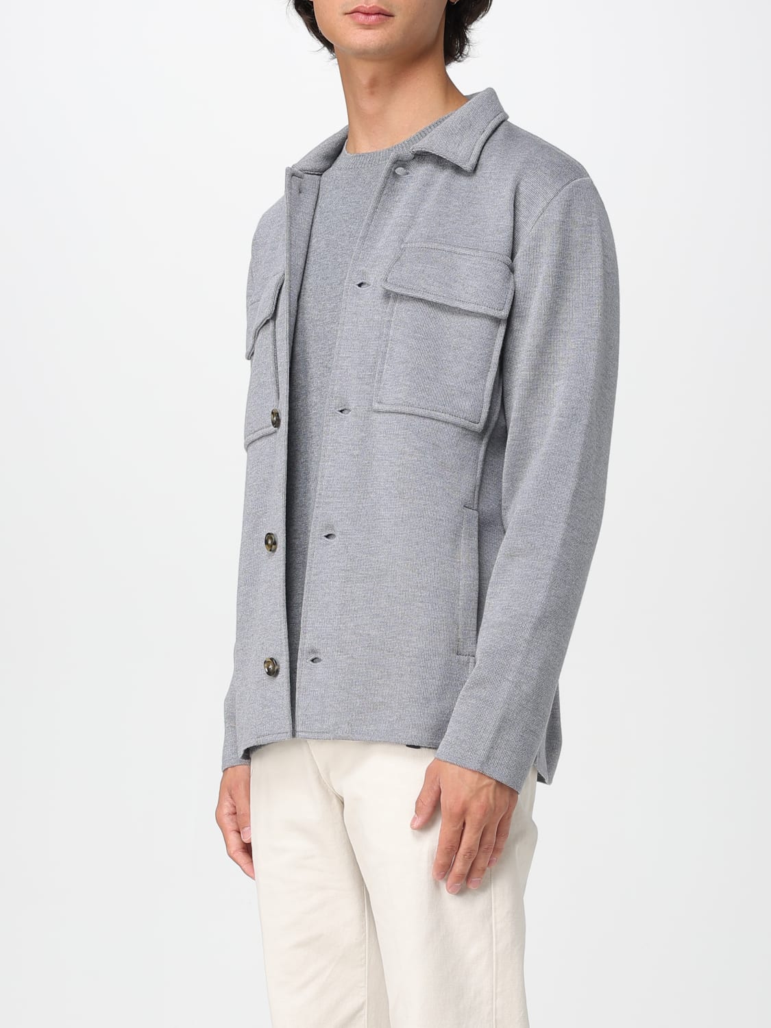 LARDINI JACKET: Blazer men Lardini, Grey - Img 3
