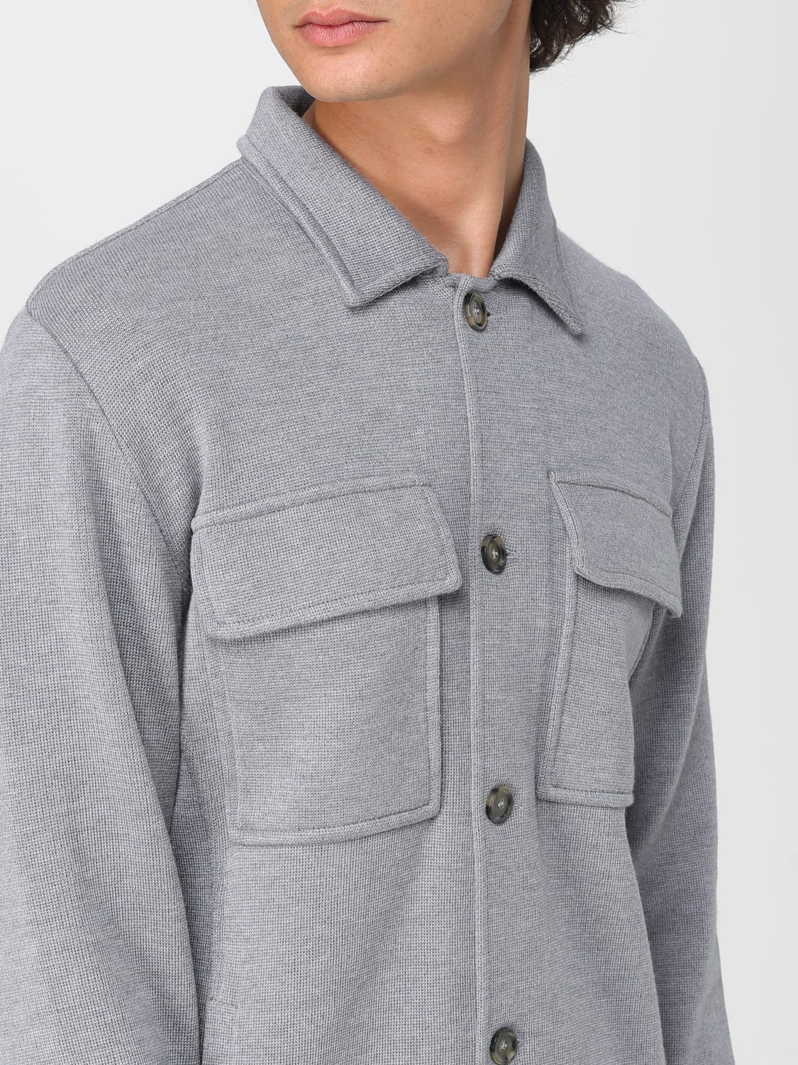 LARDINI JACKET: Blazer men Lardini, Grey - Img 4