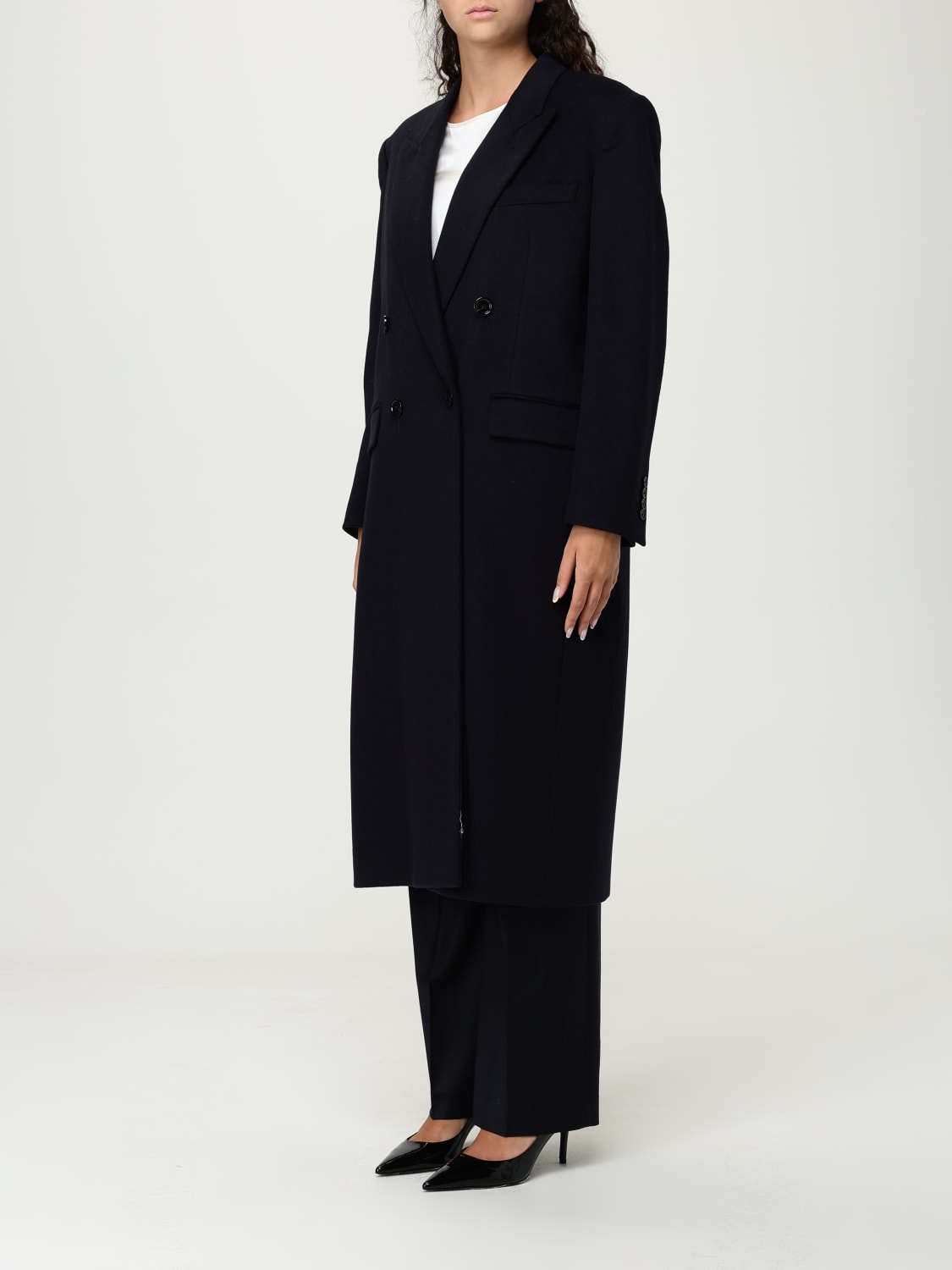 LARDINI COAT: Coat woman Lardini, Black - Img 4