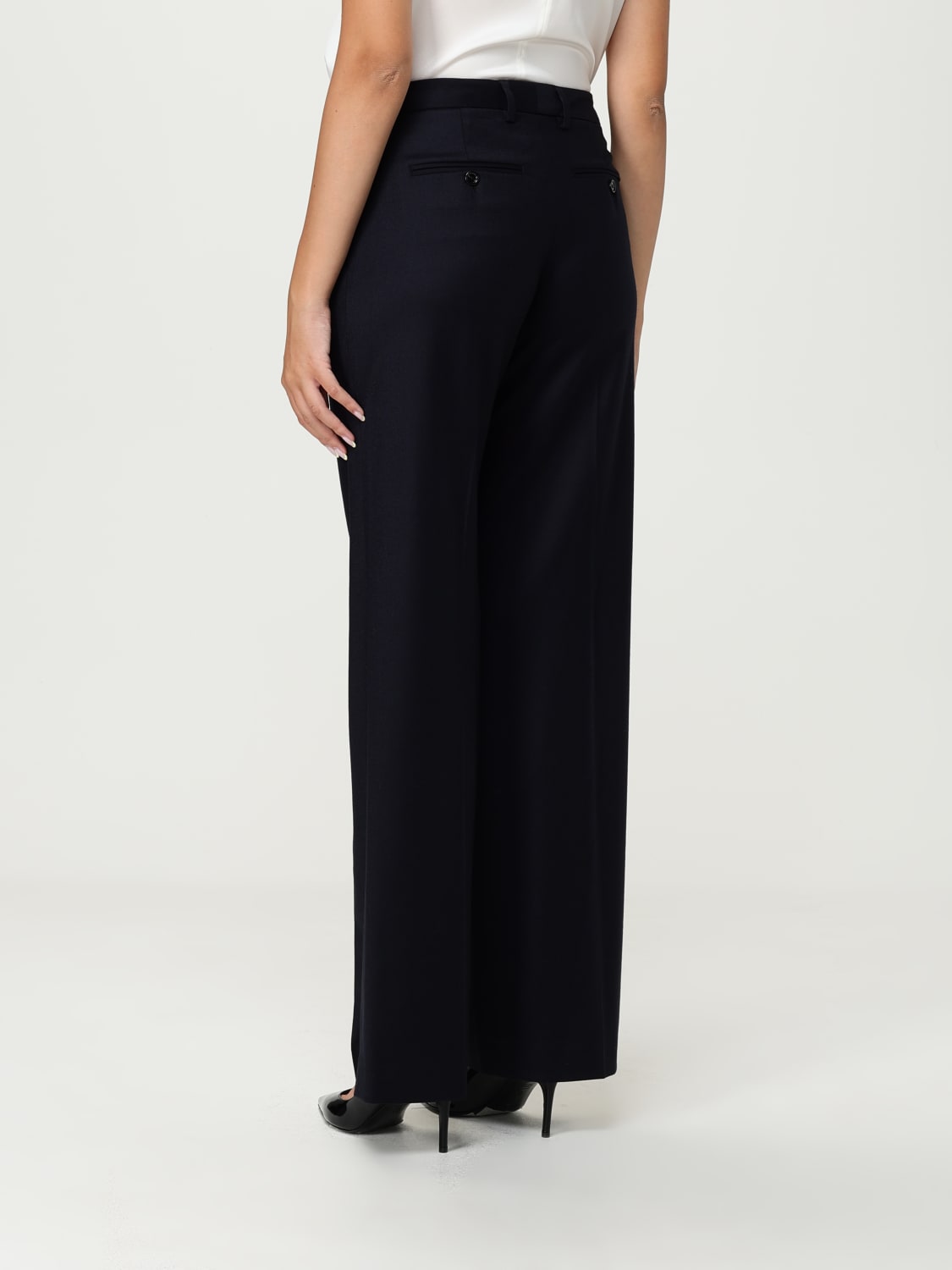 LARDINI PANTALONI: Pantalone Lardini in lana vergine e cashemere, Nero - Img 3