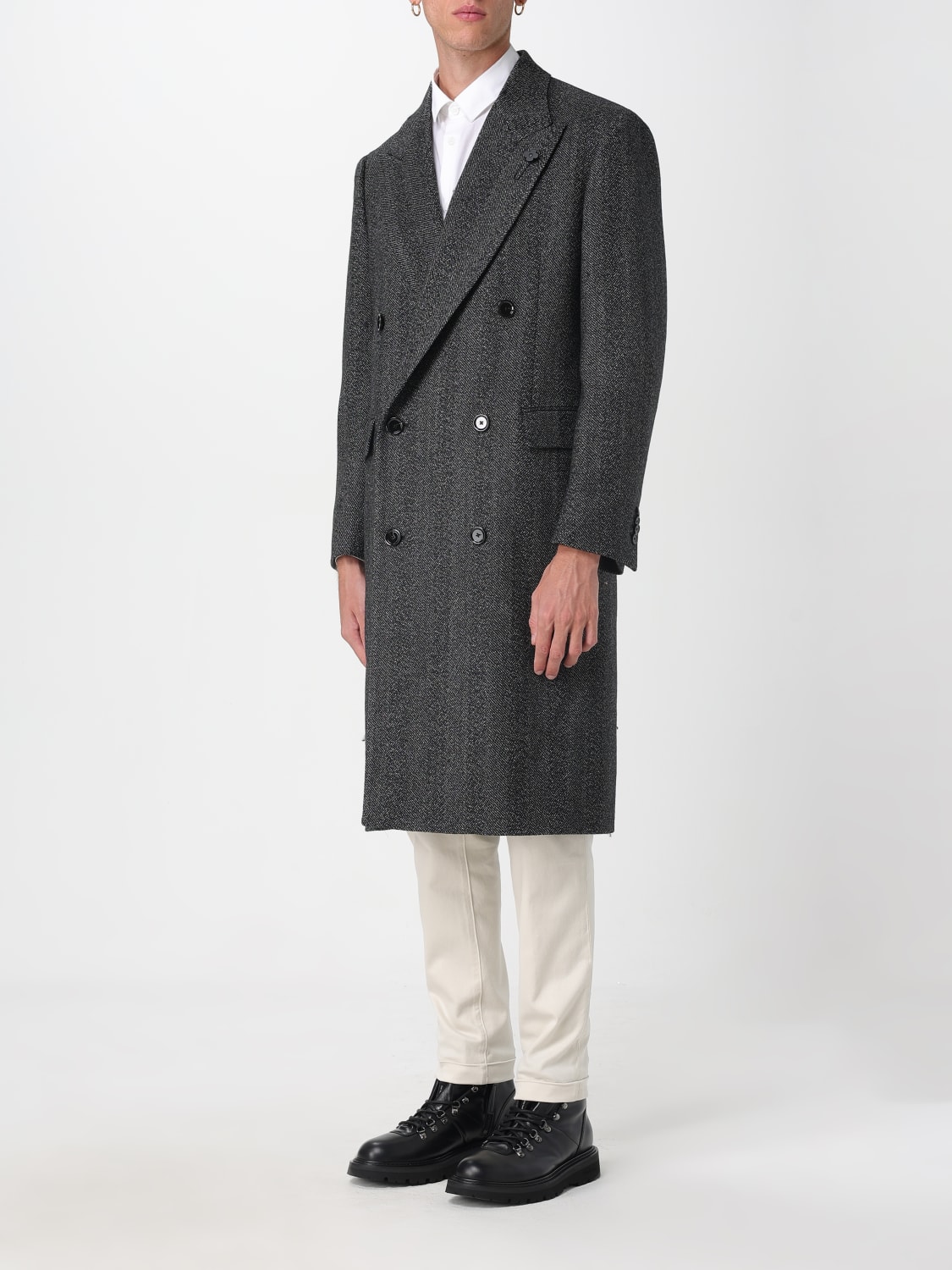 LARDINI MANTEL: Mantel herren Lardini, Schwarz - Img 3