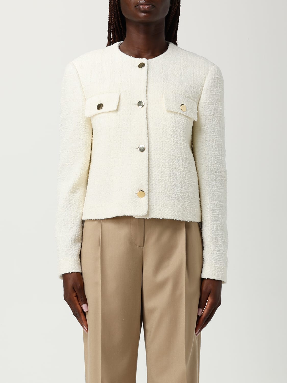 LARDINI JACKET: Jacket woman Lardini, White - Img 1