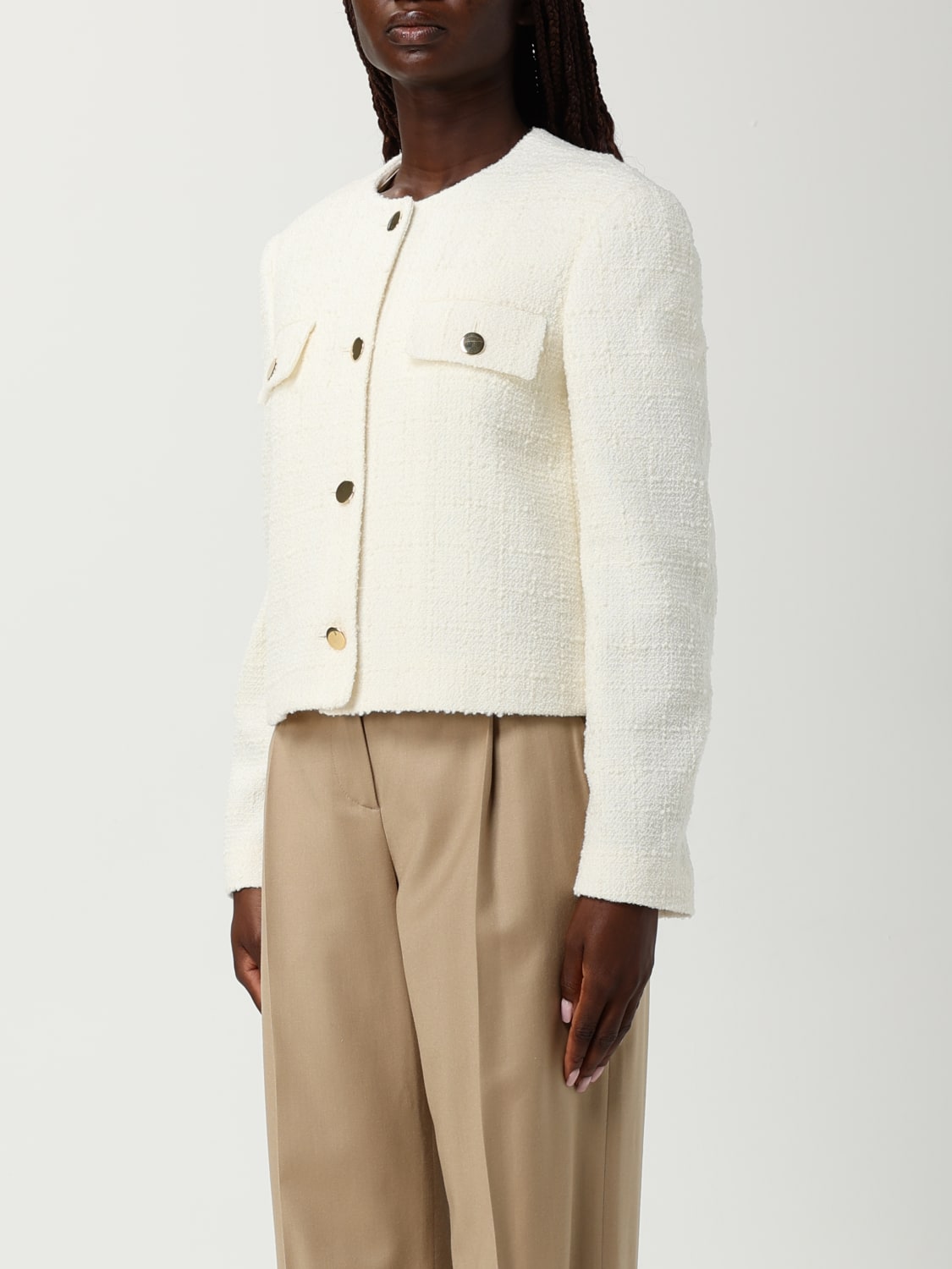 LARDINI JACKET: Jacket woman Lardini, White - Img 3