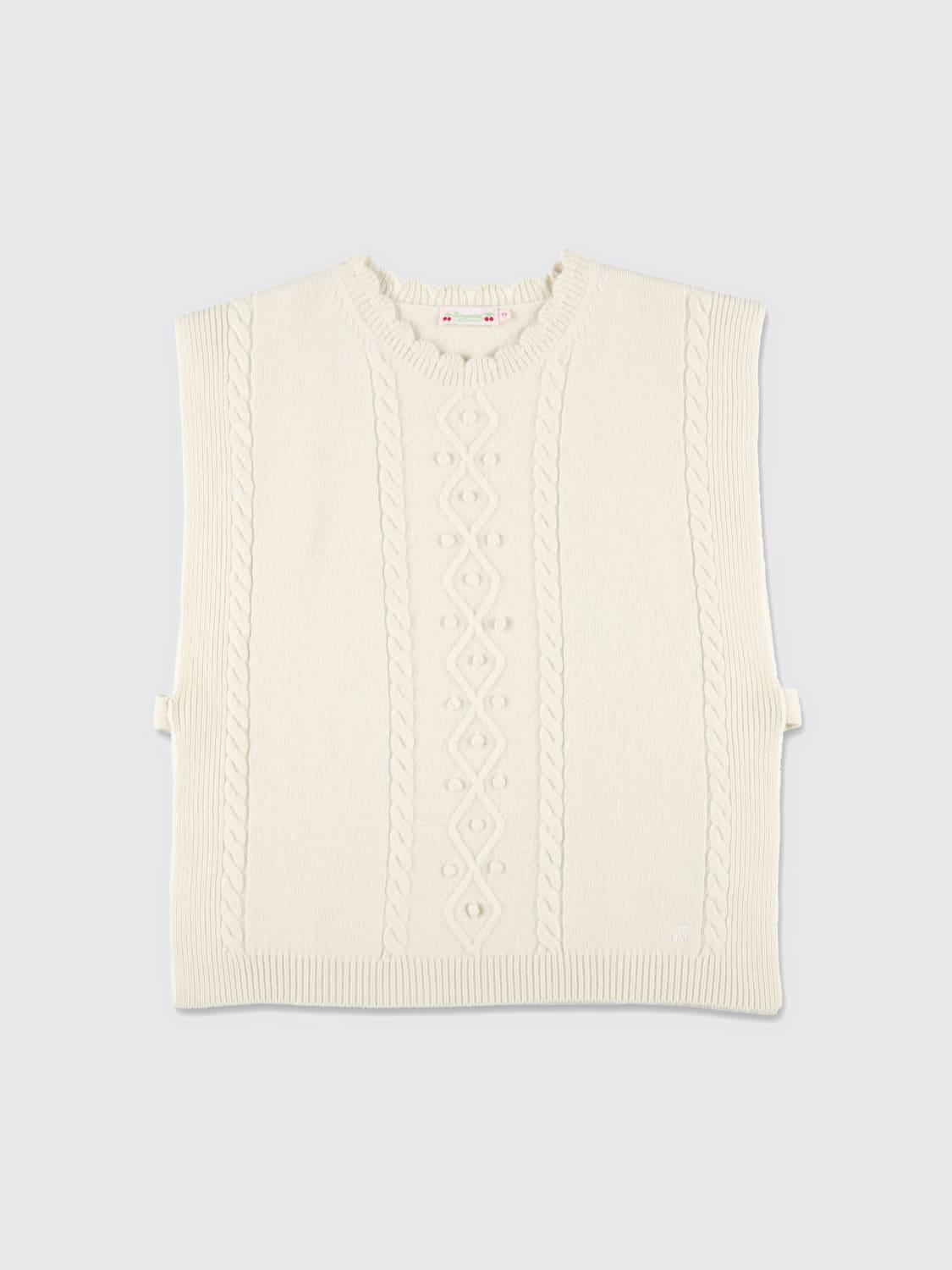 BONPOINT SWEATER: Jacket kids Bonpoint, Beige - Img 1