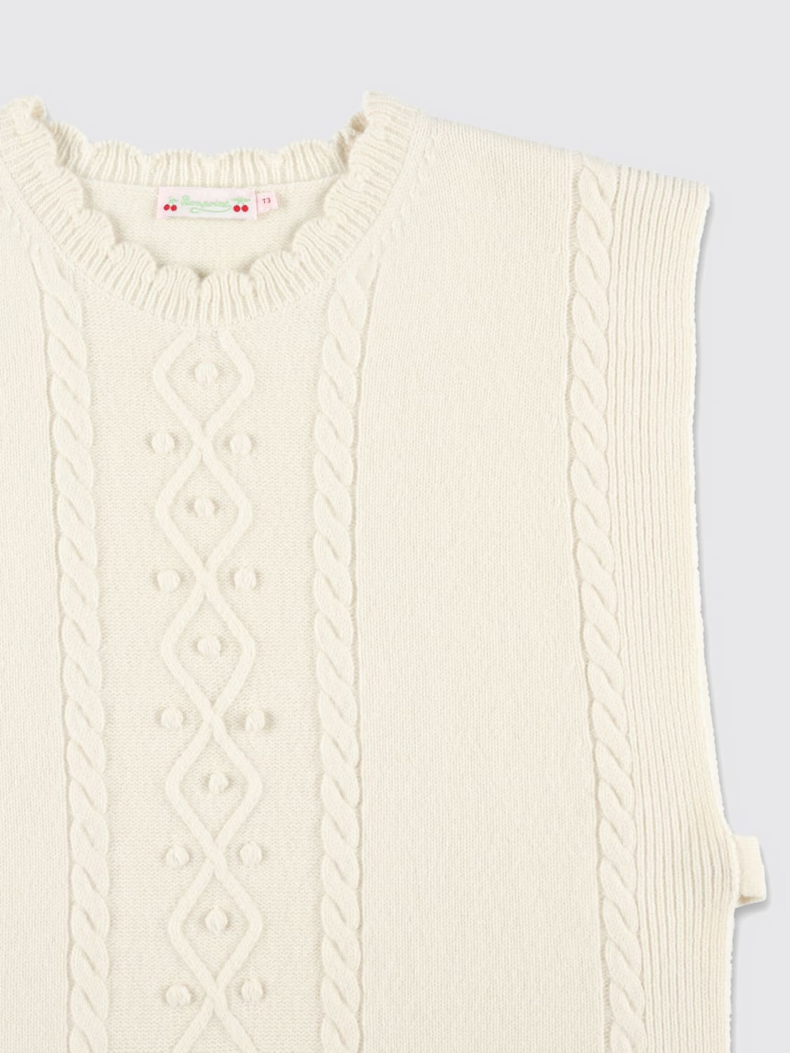 BONPOINT SWEATER: Jacket kids Bonpoint, Beige - Img 3