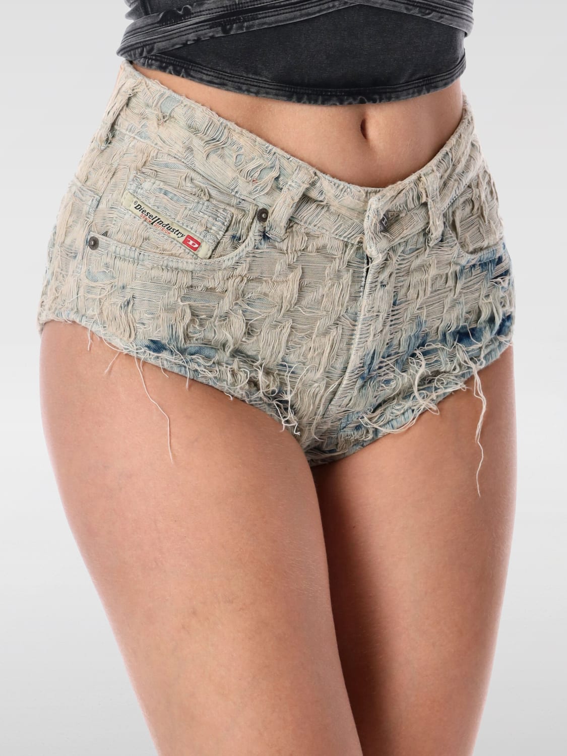DIESEL SHORTS: Shorts damen Diesel, Blau - Img 3