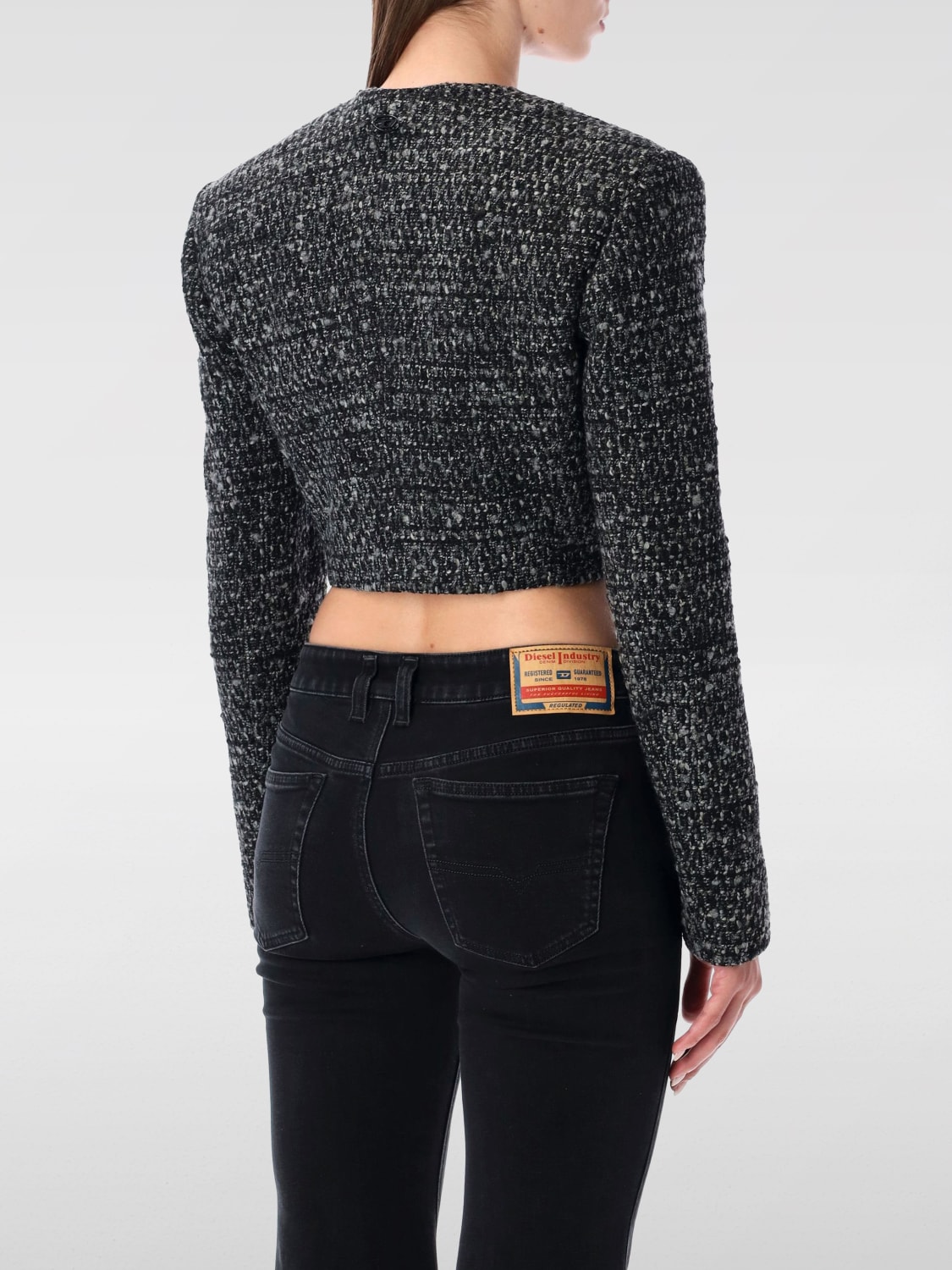 DIESEL JACKET: Jacket woman Diesel, Grey - Img 2