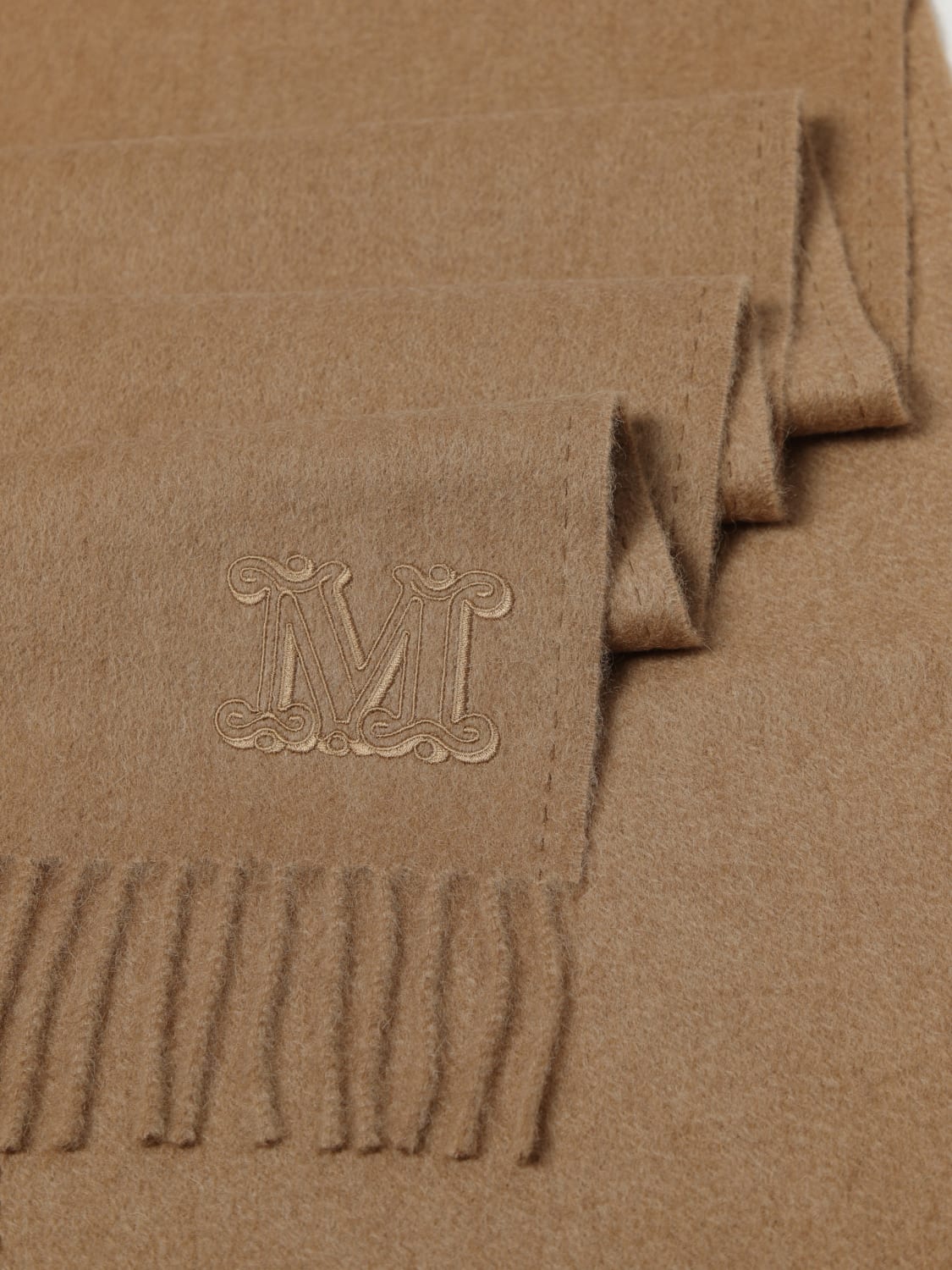 MAX MARA SCHAL: Schal damen Max Mara, Camel - Img 3