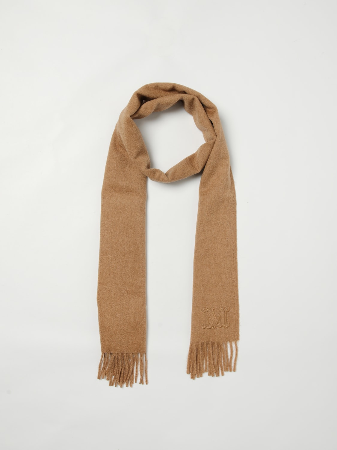 MAX MARA SCHAL: Schal damen Max Mara, Camel - Img 5