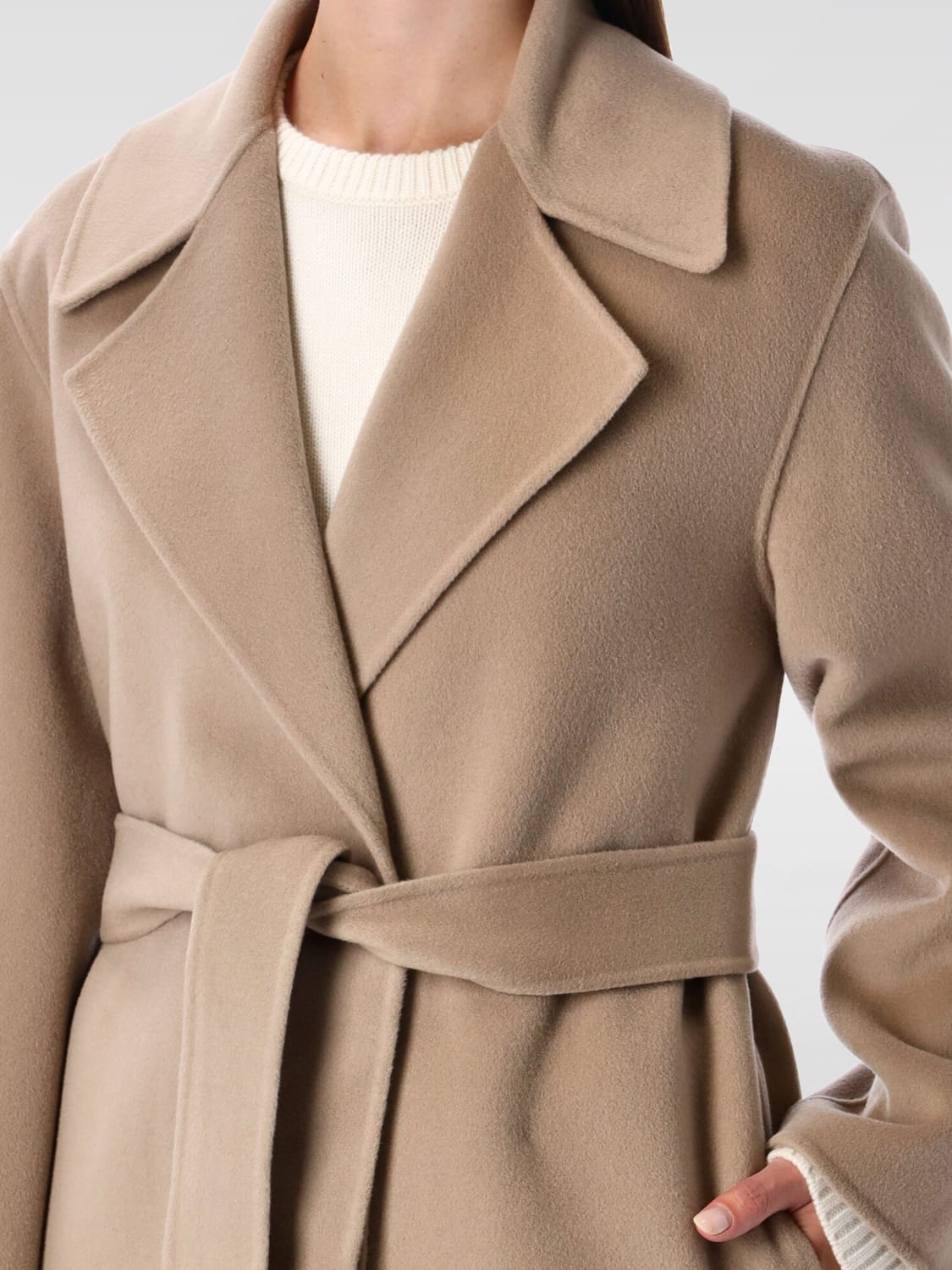 ALBERTA FERRETTI COAT: Coat woman Alberta Ferretti, Beige - Img 3