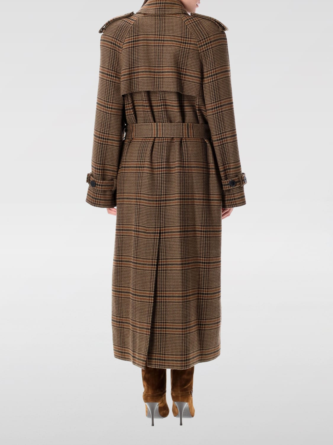 SAINT LAURENT MANTEL: Mantel damen Saint Laurent, Braun - Img 2