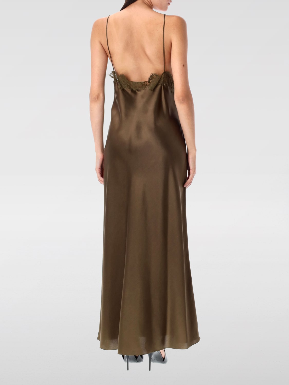 SAINT LAURENT DRESS: Dress woman Saint Laurent, Kaki - Img 2