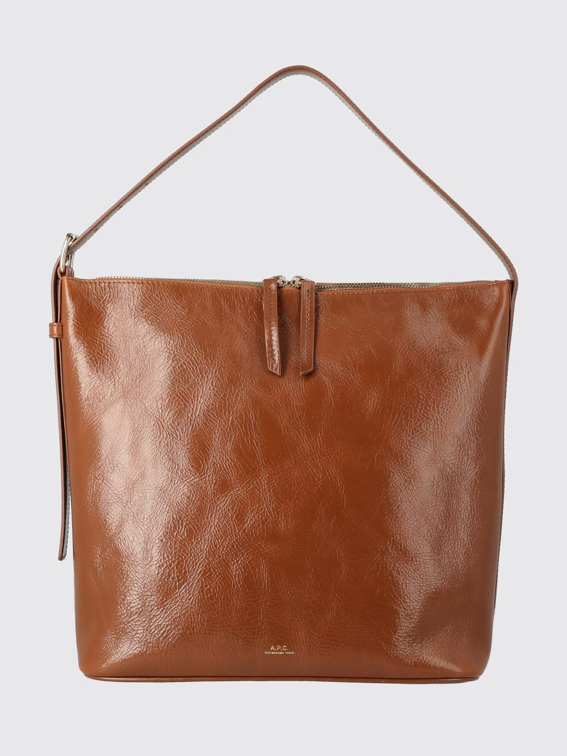 A.P.C. SHOULDER BAG: Handbag woman A.P.C., Brown - Img 1