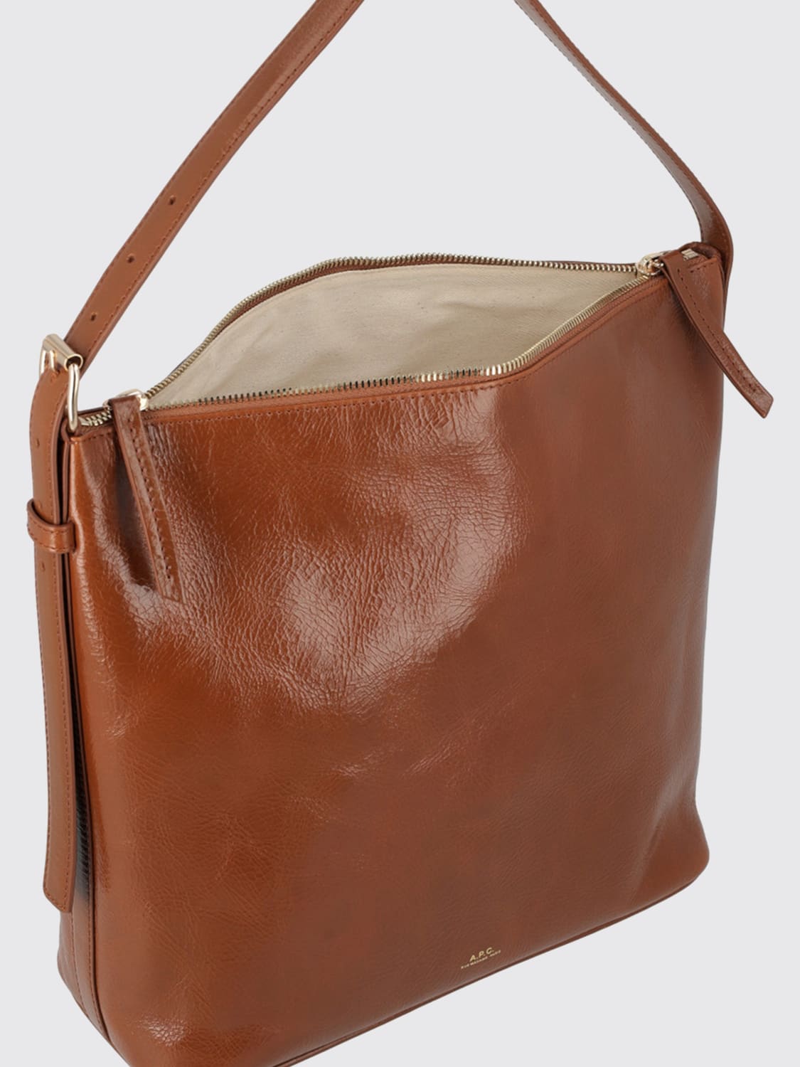 A.P.C. SHOULDER BAG: Handbag woman A.P.C., Brown - Img 3