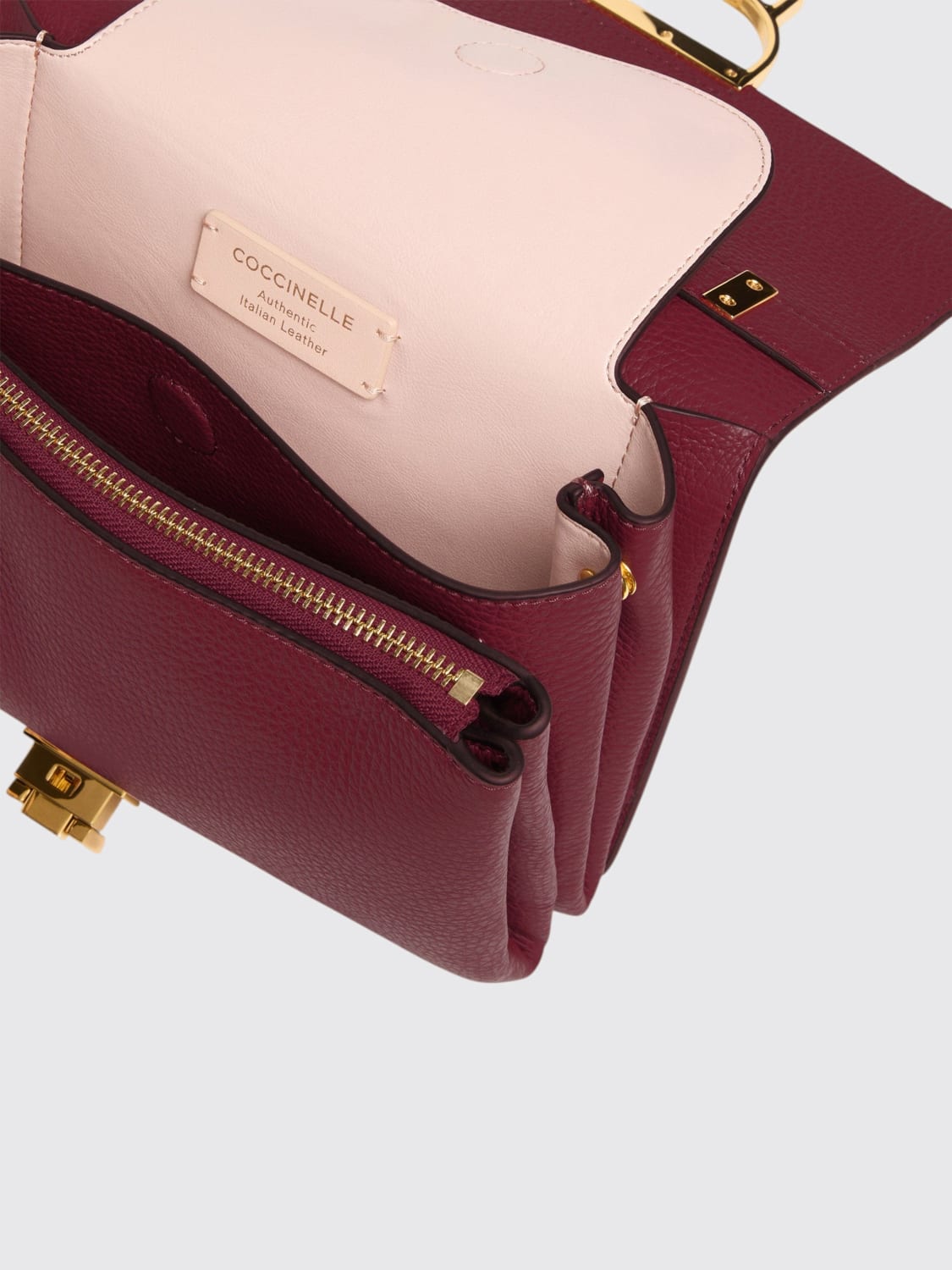 COCCINELLE BORSA MINI: Borsa Arlettis Coccinelle in pelle , Rosso - Img 3