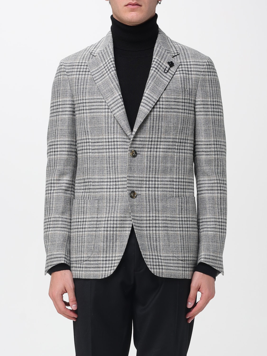 LARDINI JACKET: Blazer men Lardini, Grey - Img 1