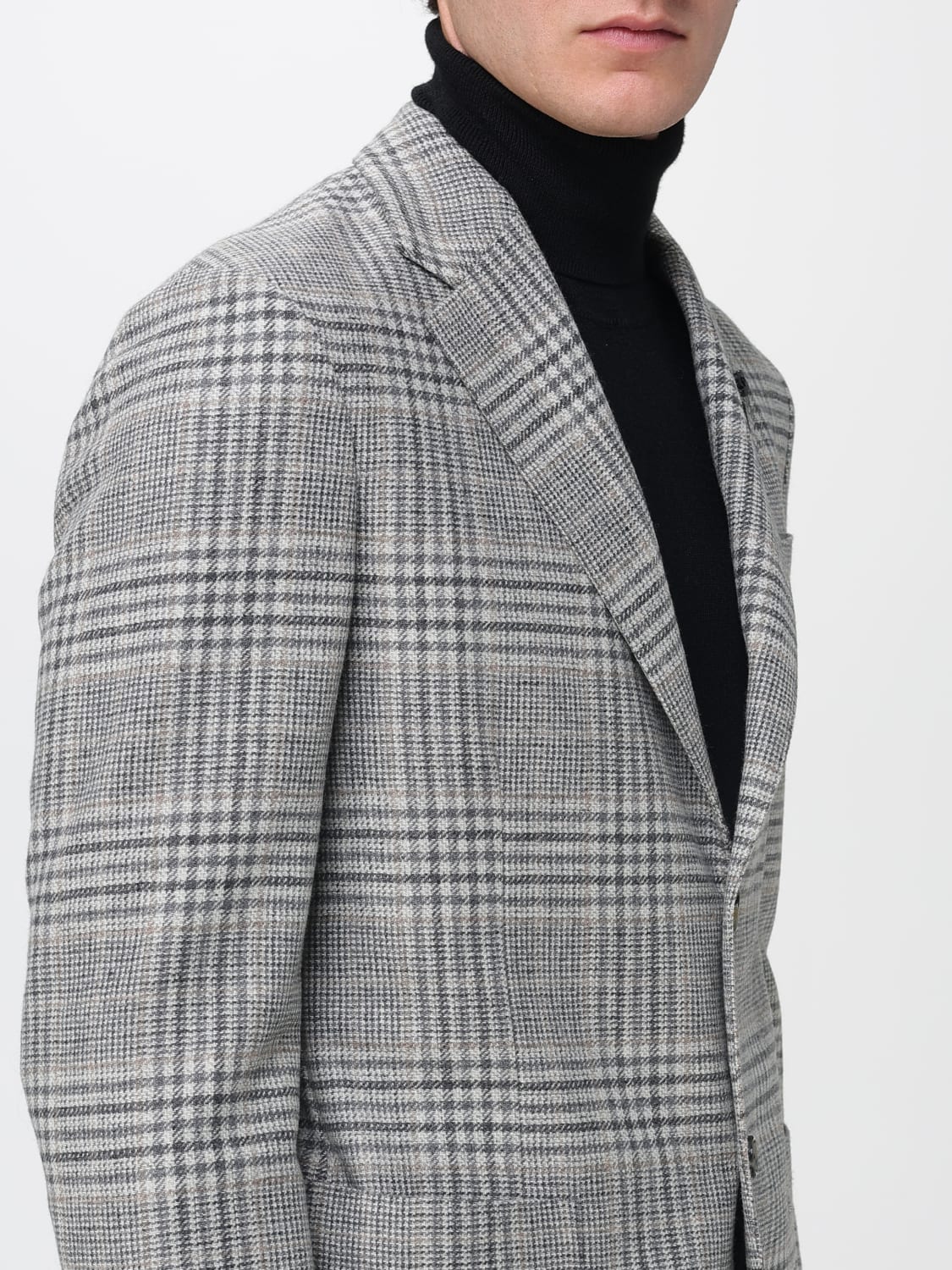 LARDINI JACKET: Blazer men Lardini, Grey - Img 4