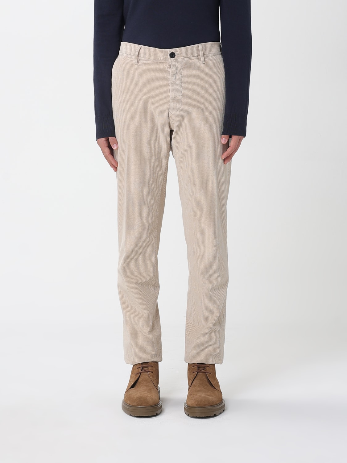 INCOTEX 裤子: 裤子 男士 Incotex, 米色 - Img 1