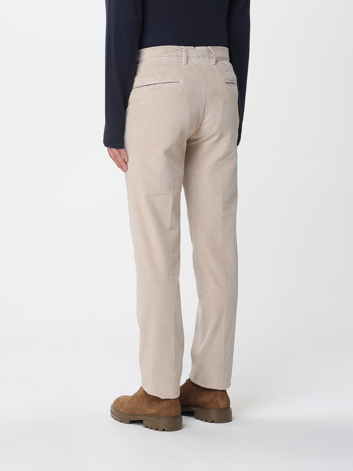 INCOTEX 裤子: 裤子 男士 Incotex, 米色 - Img 2