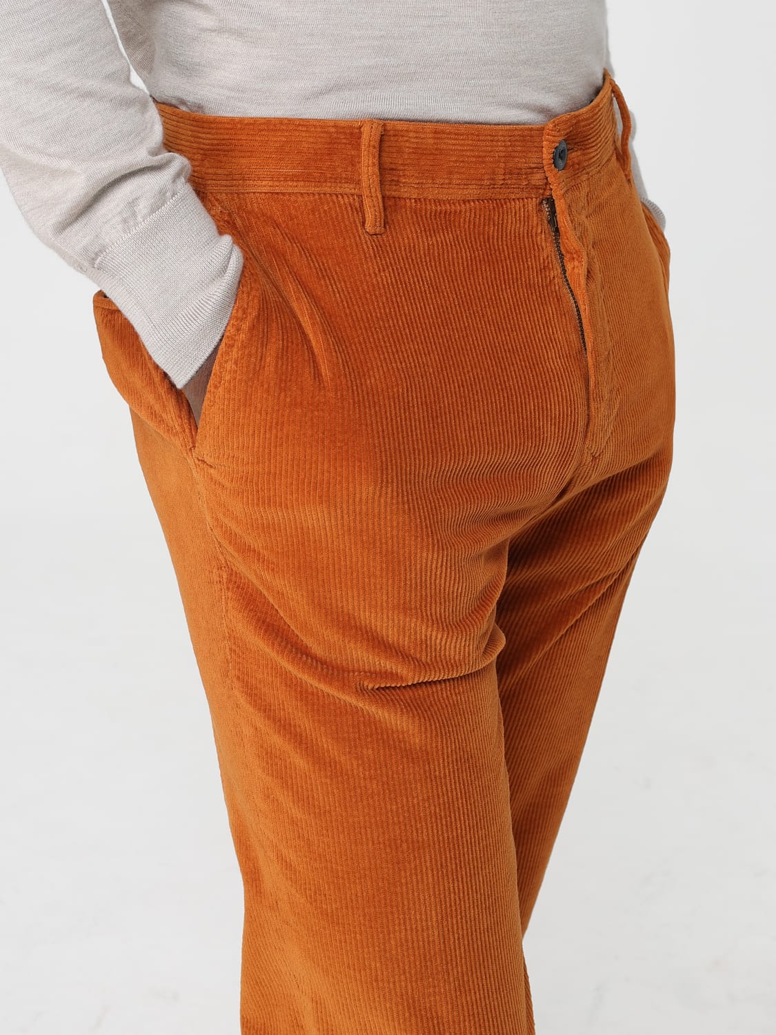 INCOTEX PANTS: Pants men Incotex, Rust - Img 3