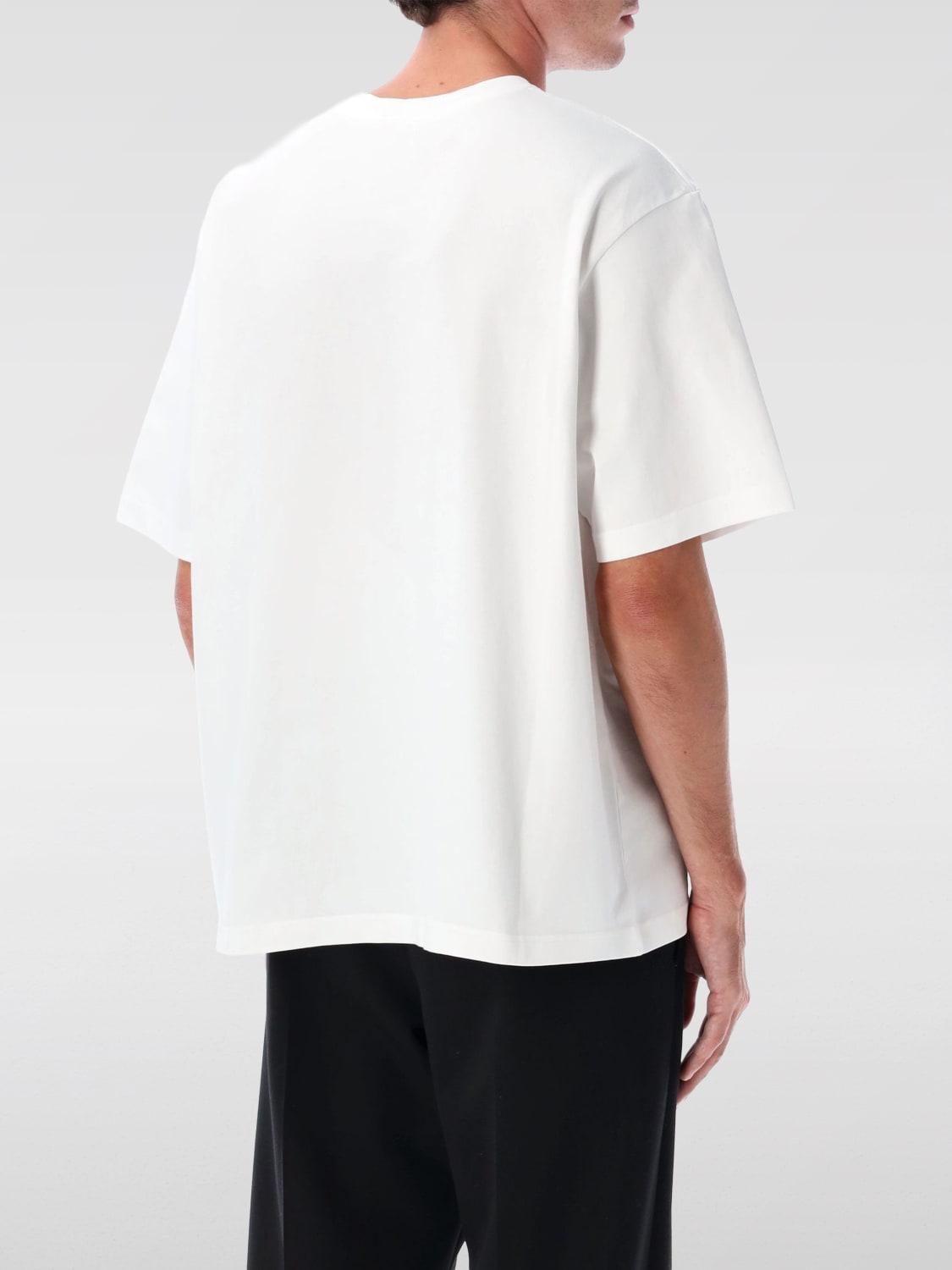 CASABLANCA T-SHIRT: T-shirt basic Casablanca in cotone organico , Bianco - Img 2