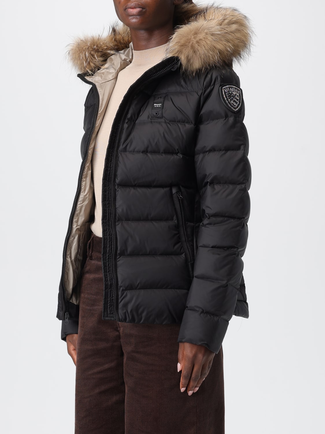 BLAUER JACKET: Jacket woman Blauer, Black - Img 3